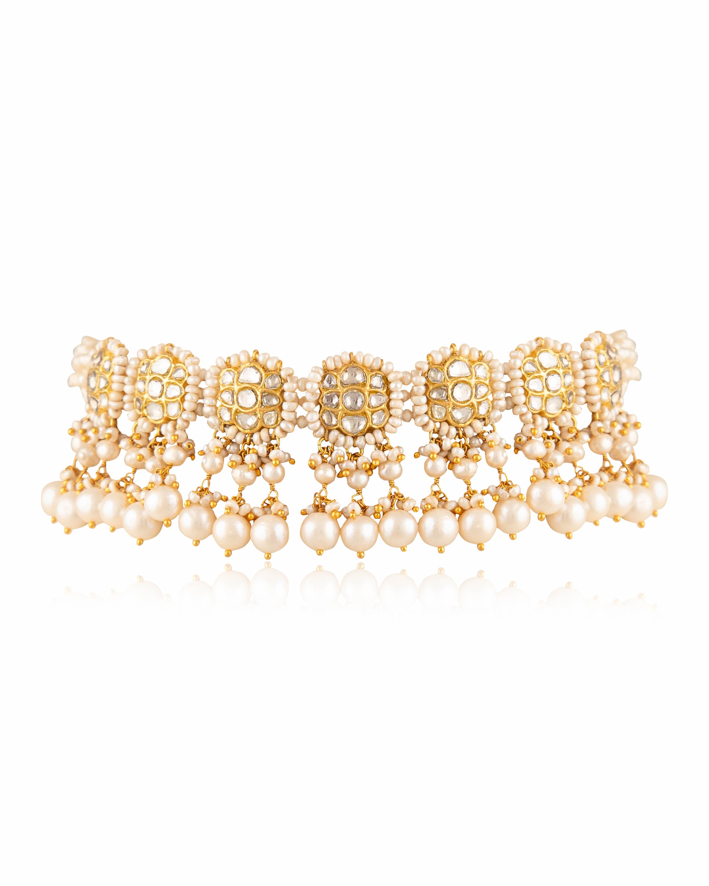 Prerna Choker And Shikha Tops Polki Set