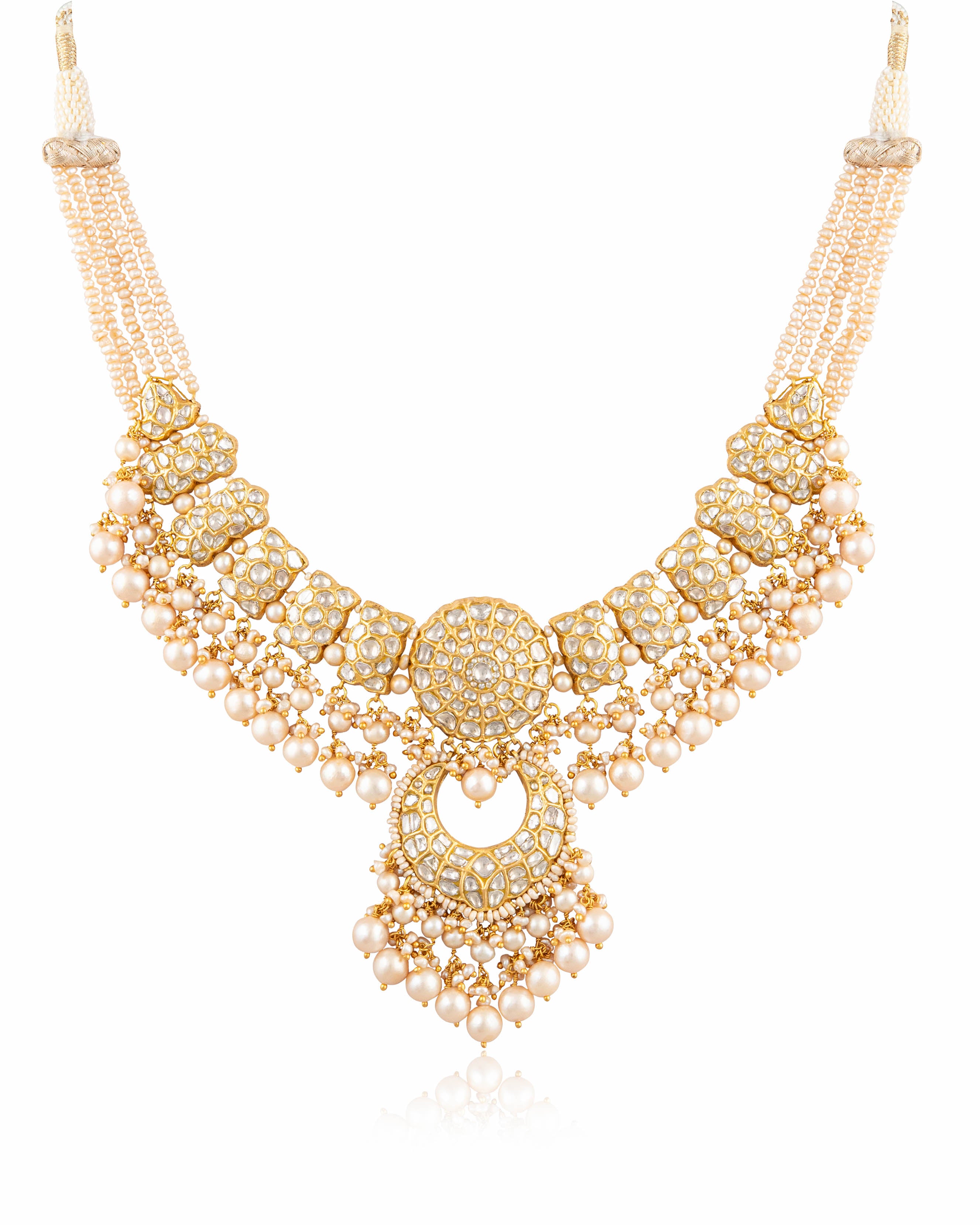 Jyoti Necklace And Amishi Chandbalis Polki Set