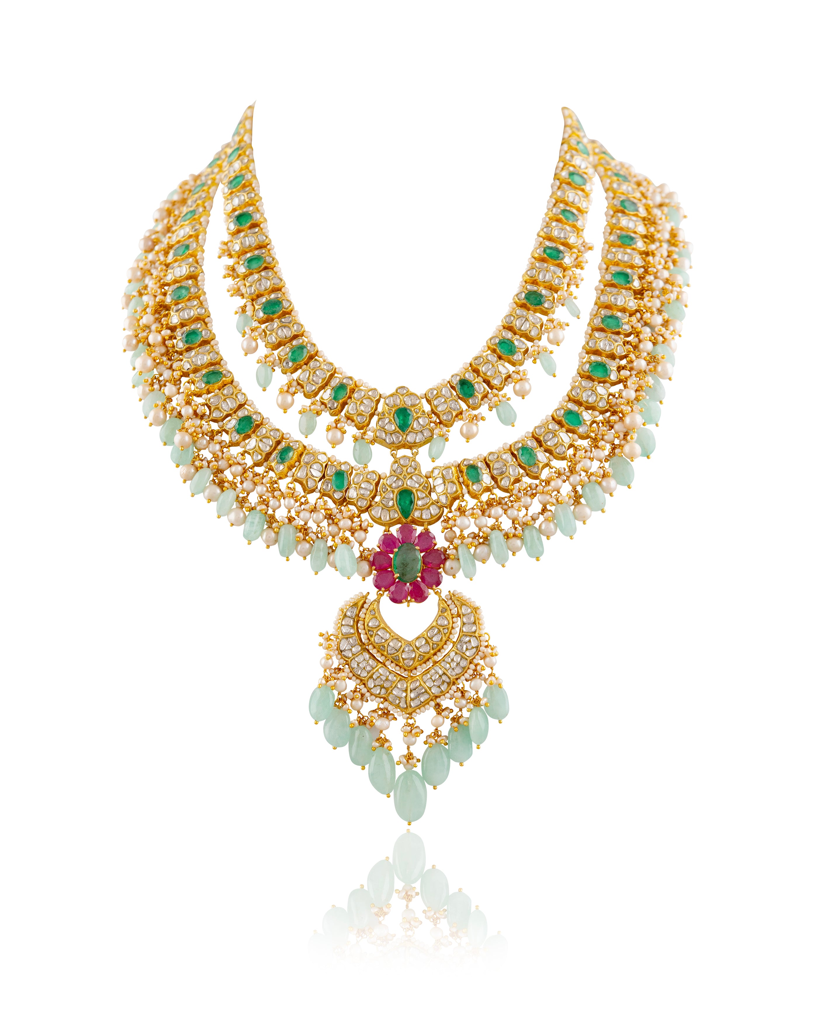 Shravani Polki Long Necklace