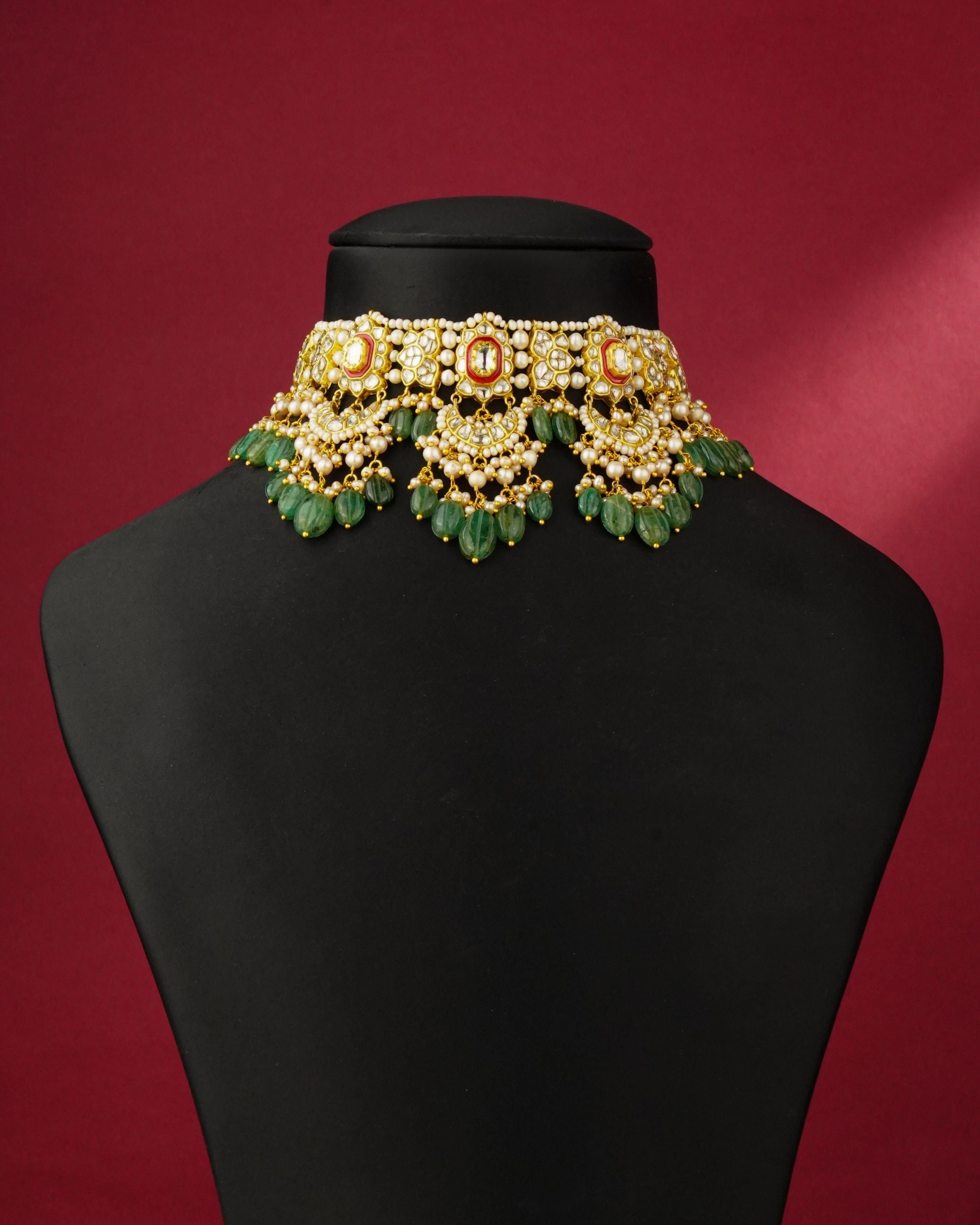 Raven Polki Necklace