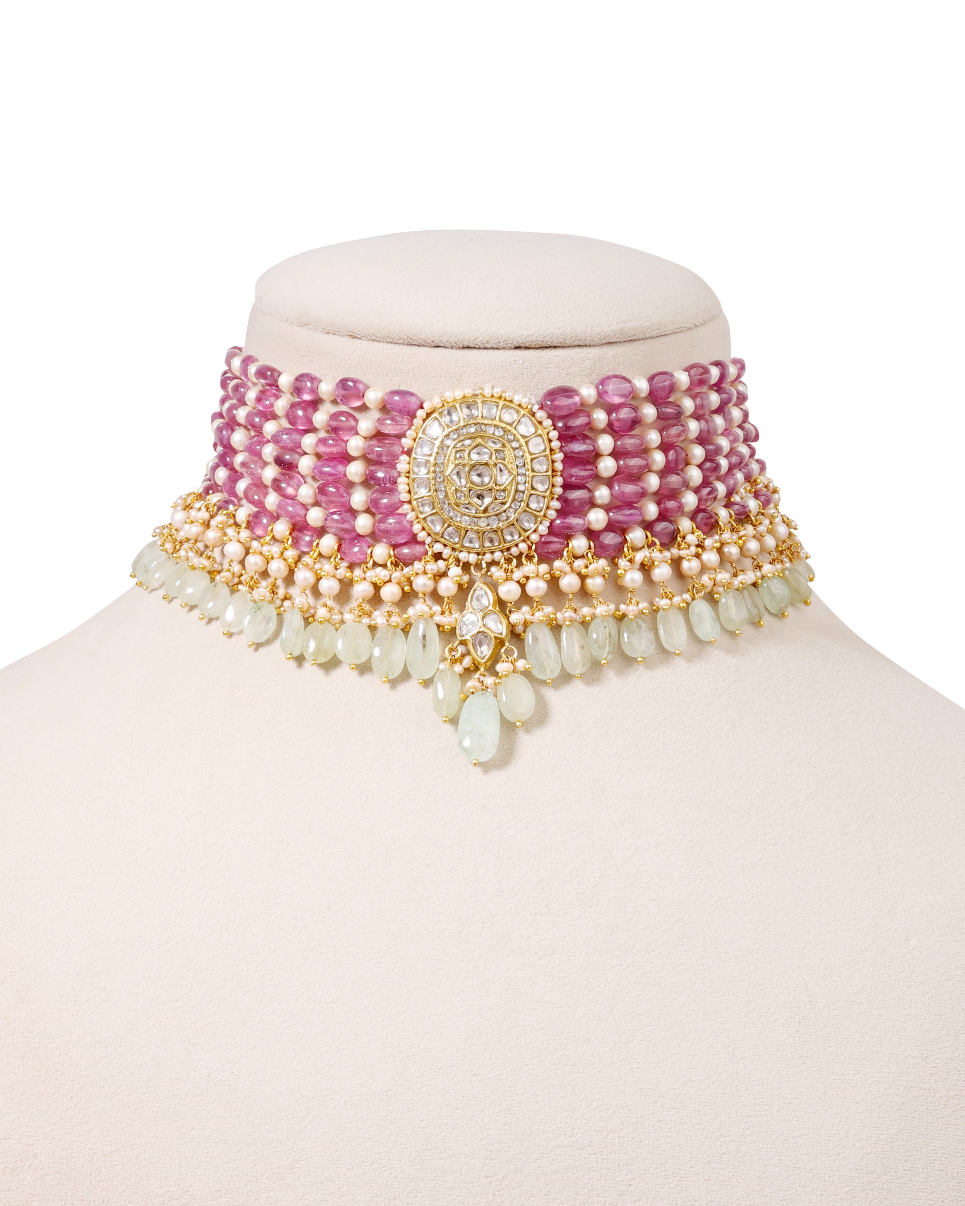 Darika Polki Bead Choker