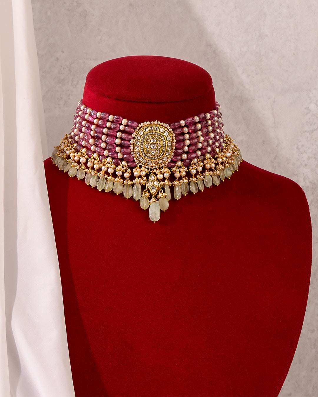 Darika Polki Bead Choker