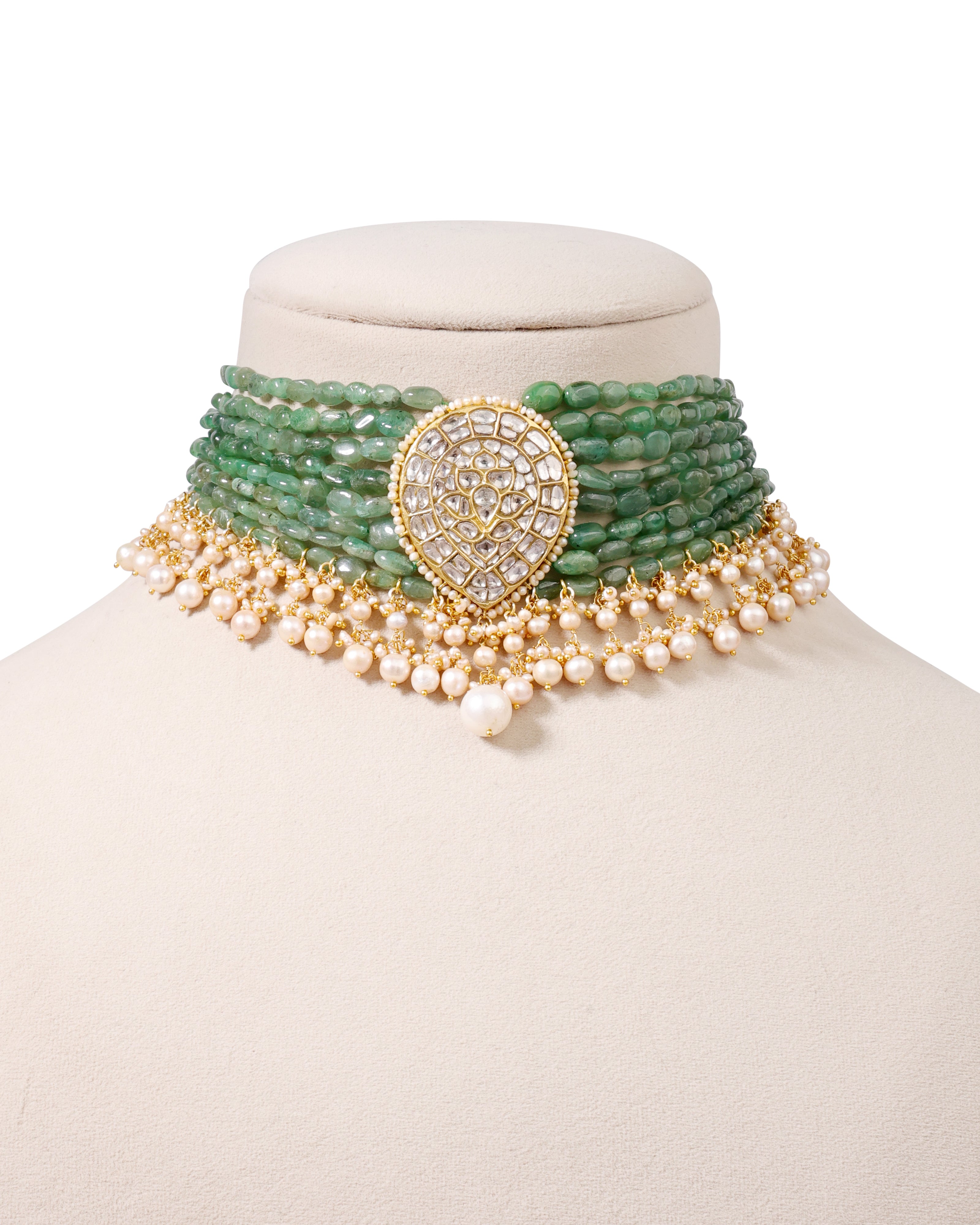 Lumina Polki Bead Choker