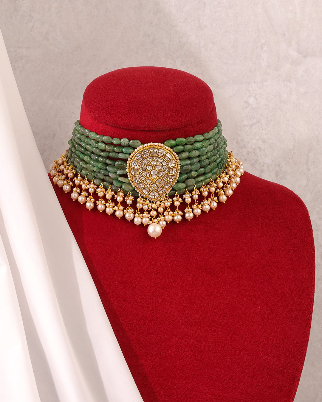 Lumina Polki Bead Choker