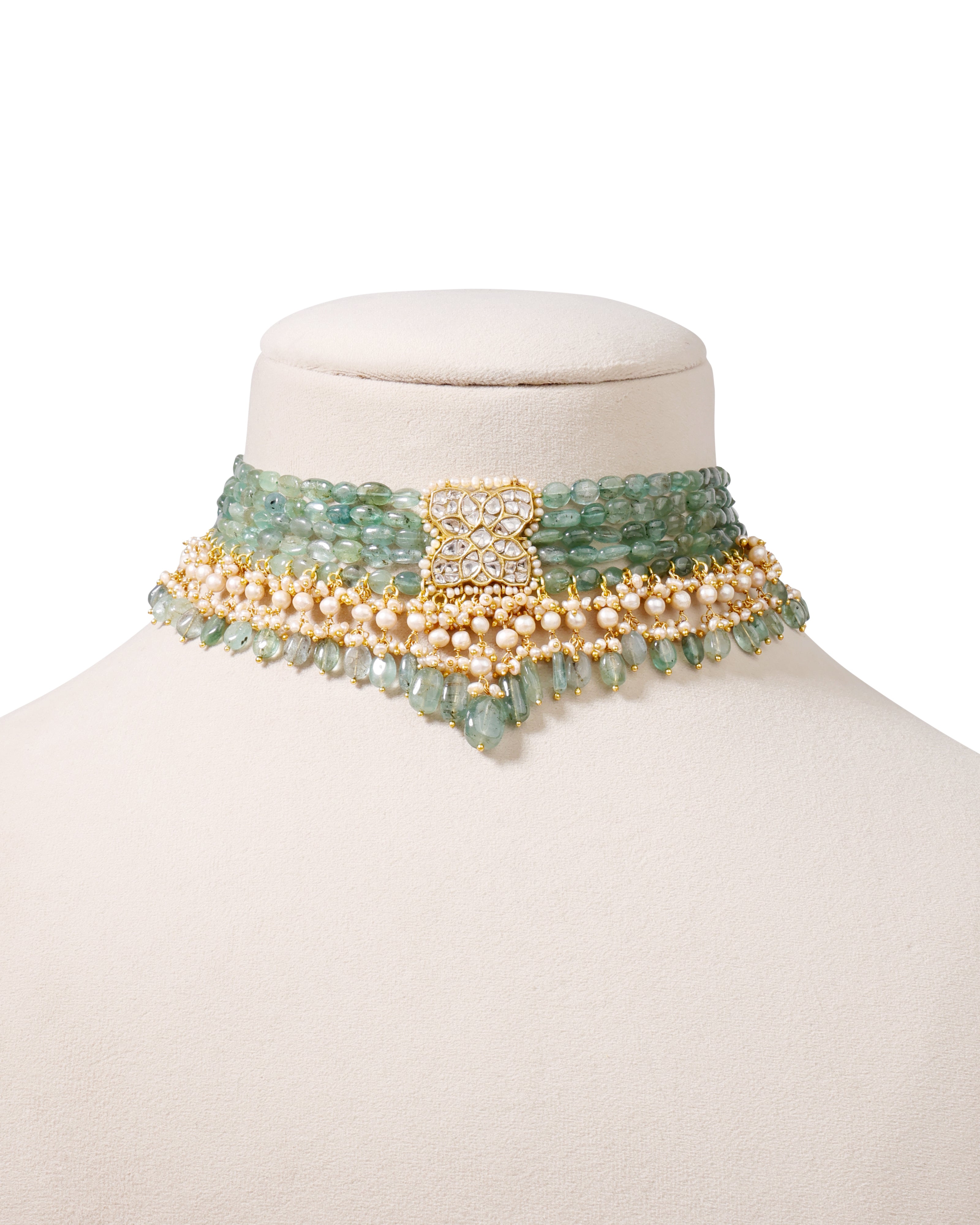 Nilima Polki Bead Choker