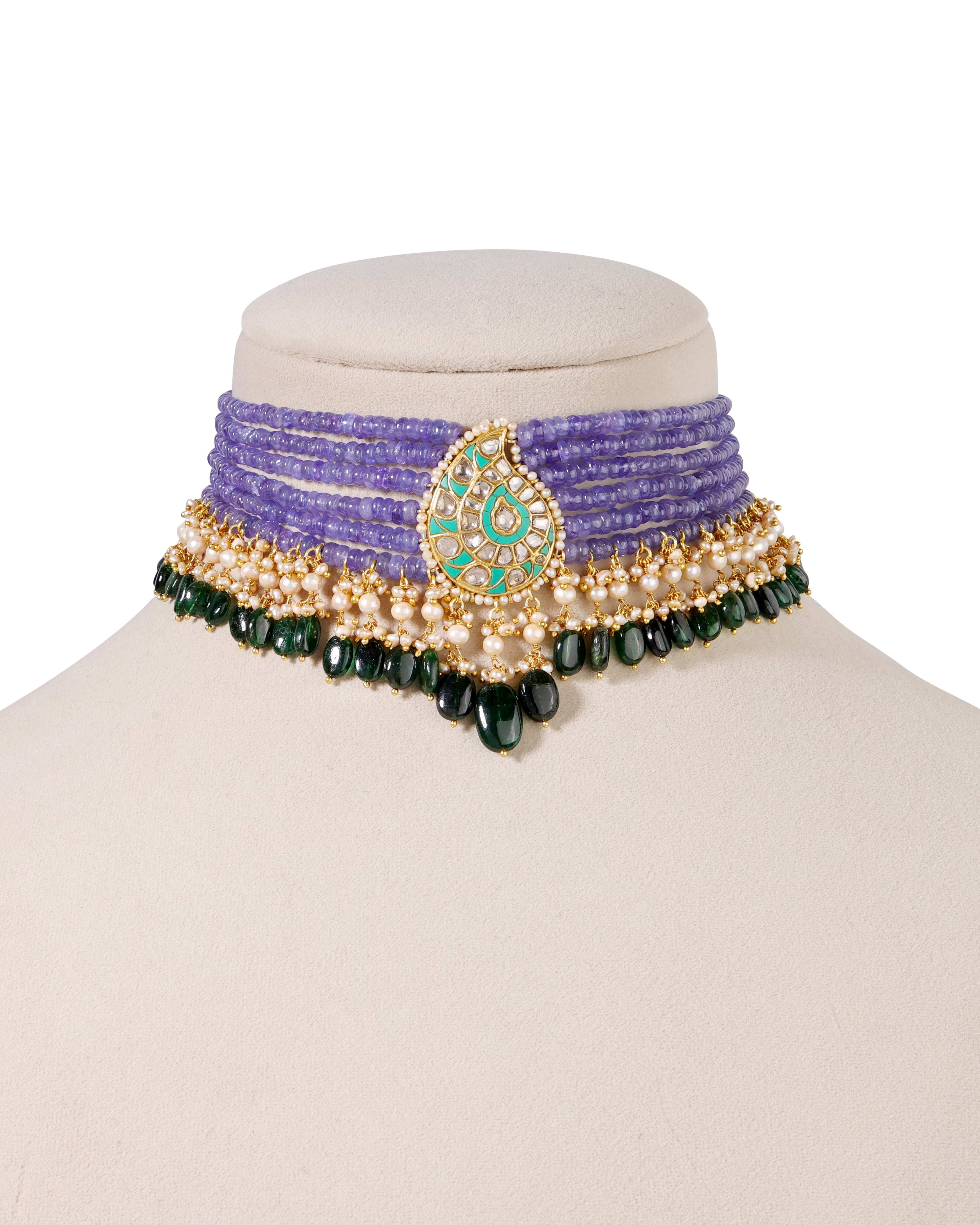 Sabia Polki Bead Choker - NO ORDERS