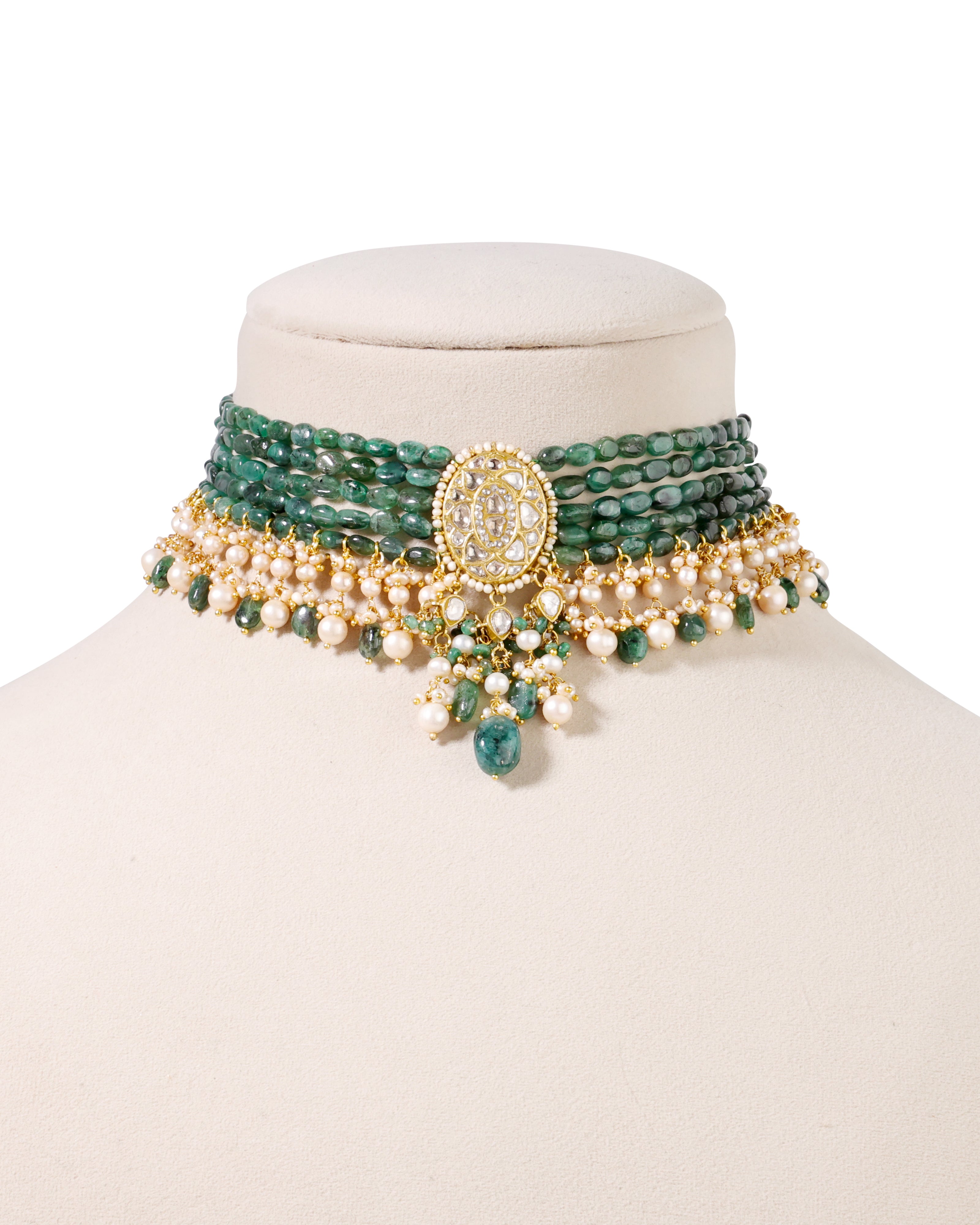 Sheetal Polki Bead Choker