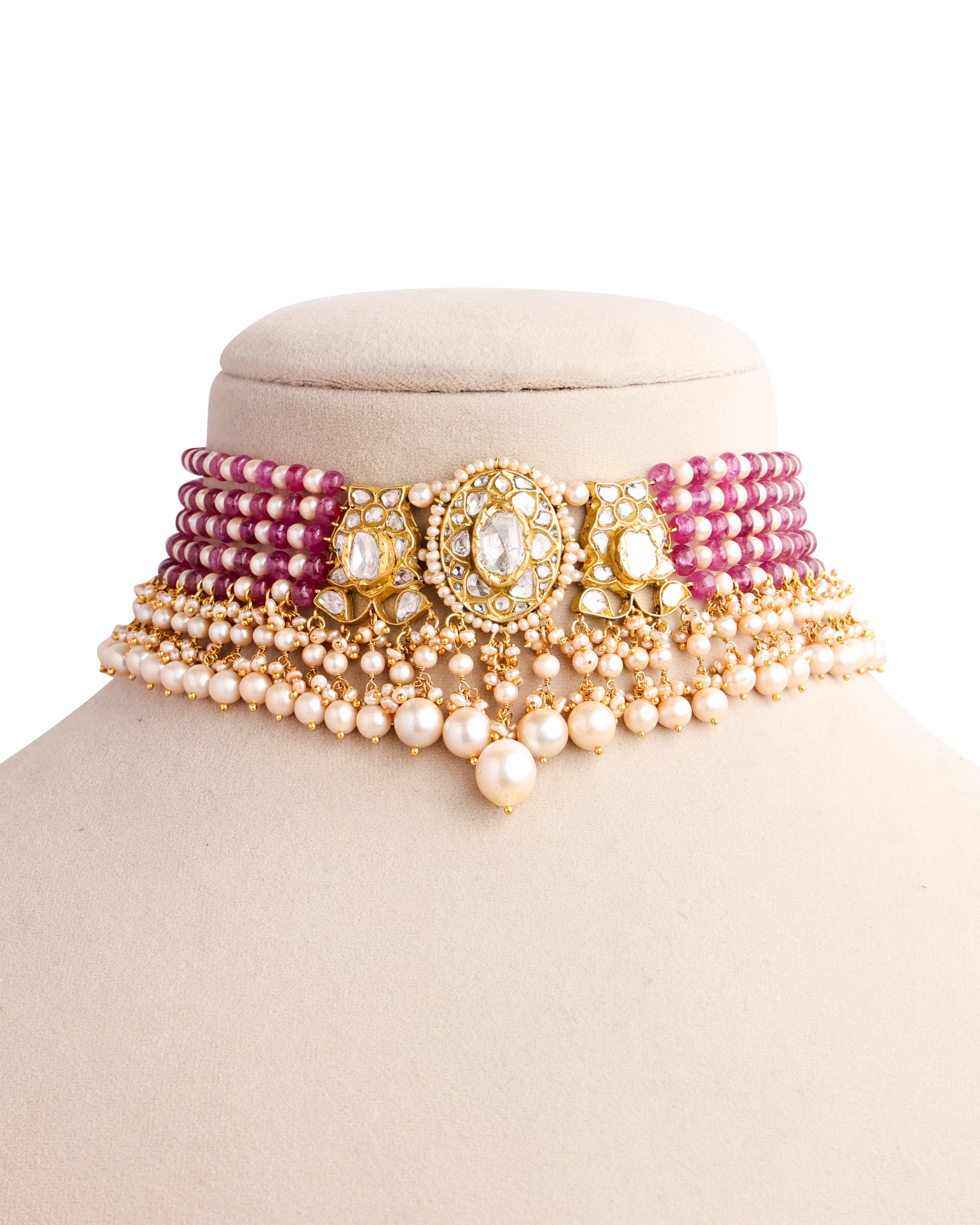 Rutika Polki Bead Choker