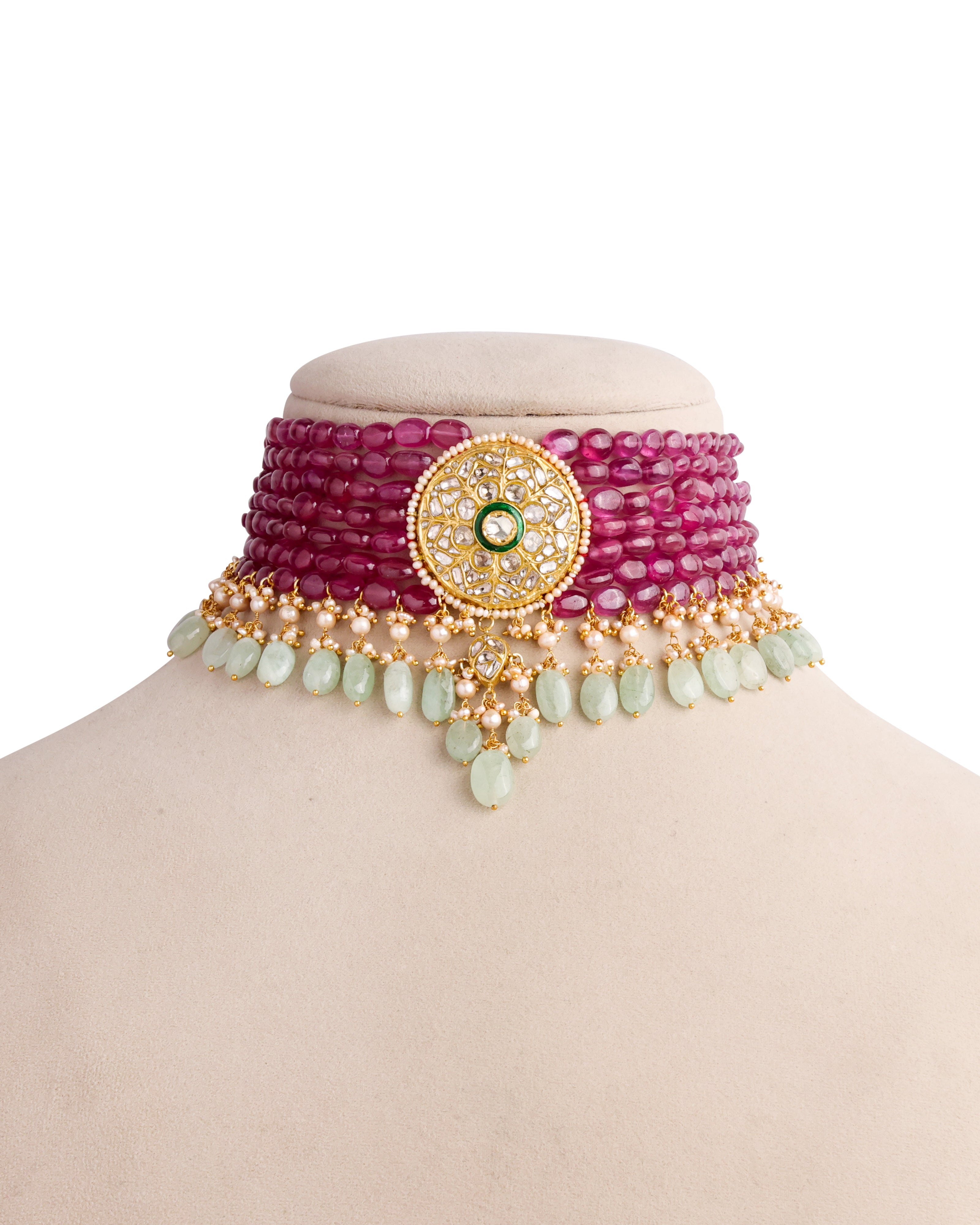 Sagarika Polki Bead Choker