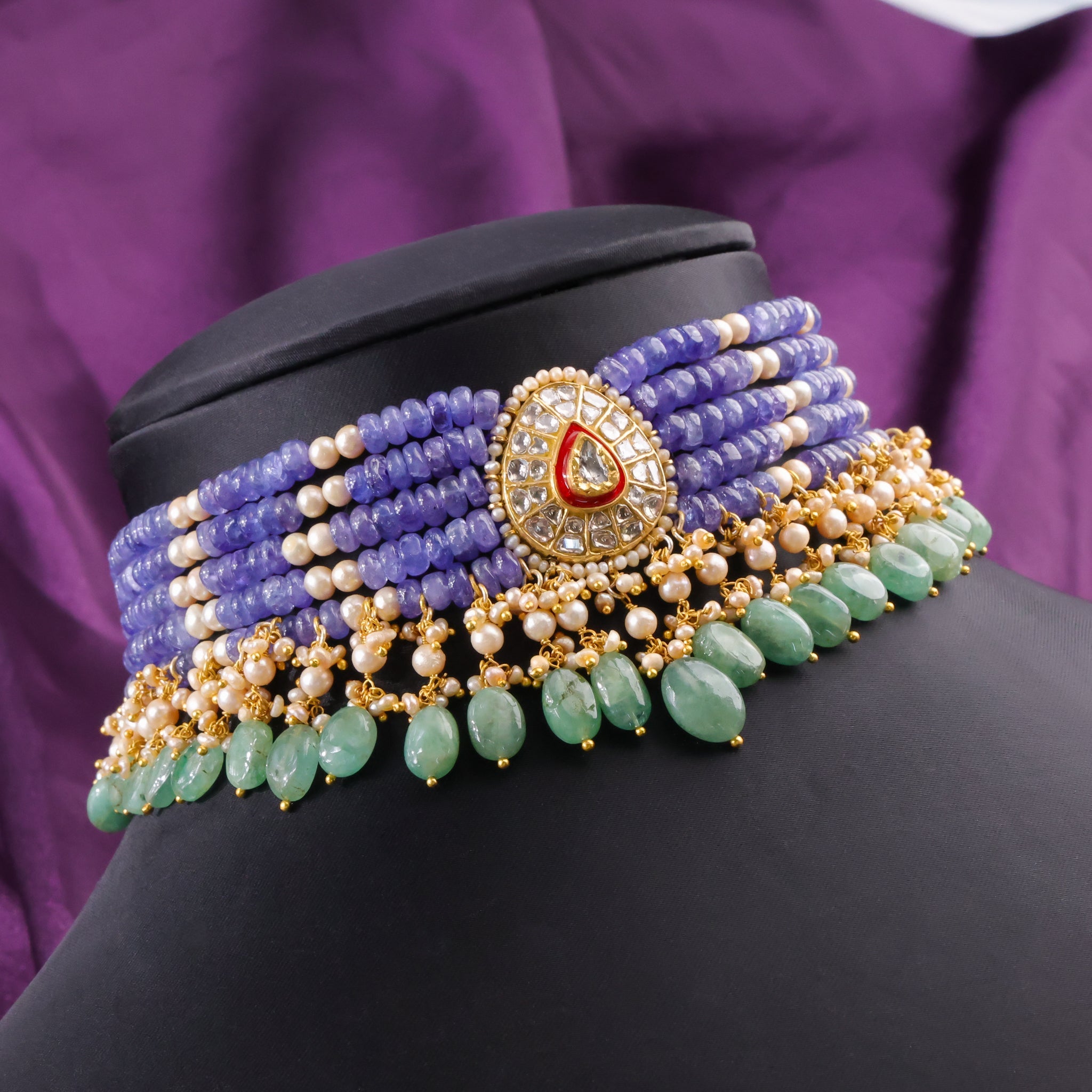 Shaheen Polki Bead Choker - NO ORDERS