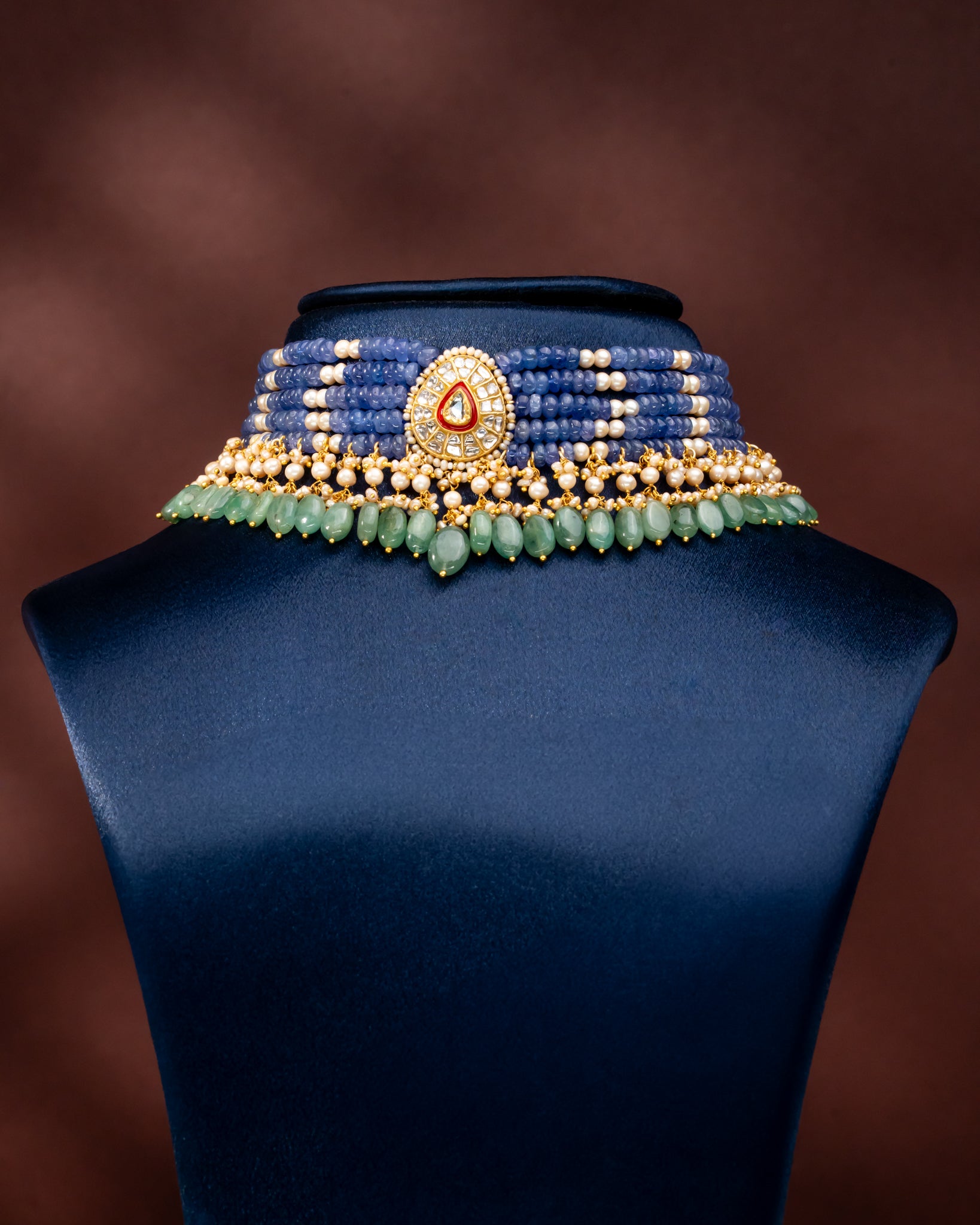 Shaheen Polki Bead Choker