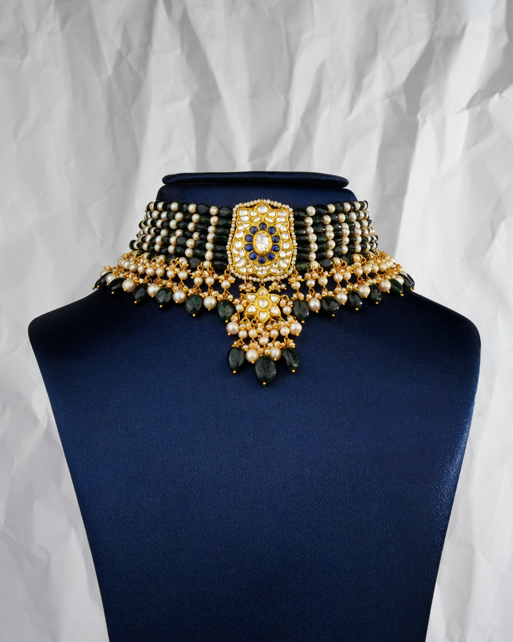 Amel Polki Bead Choker