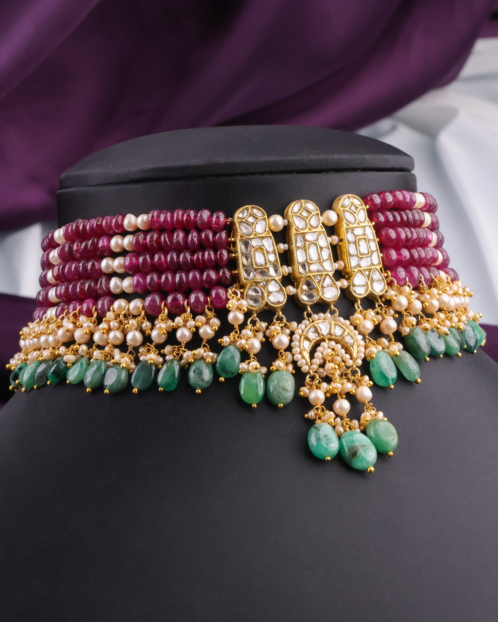 Mini Polki Bead Choker - NO ORDERS