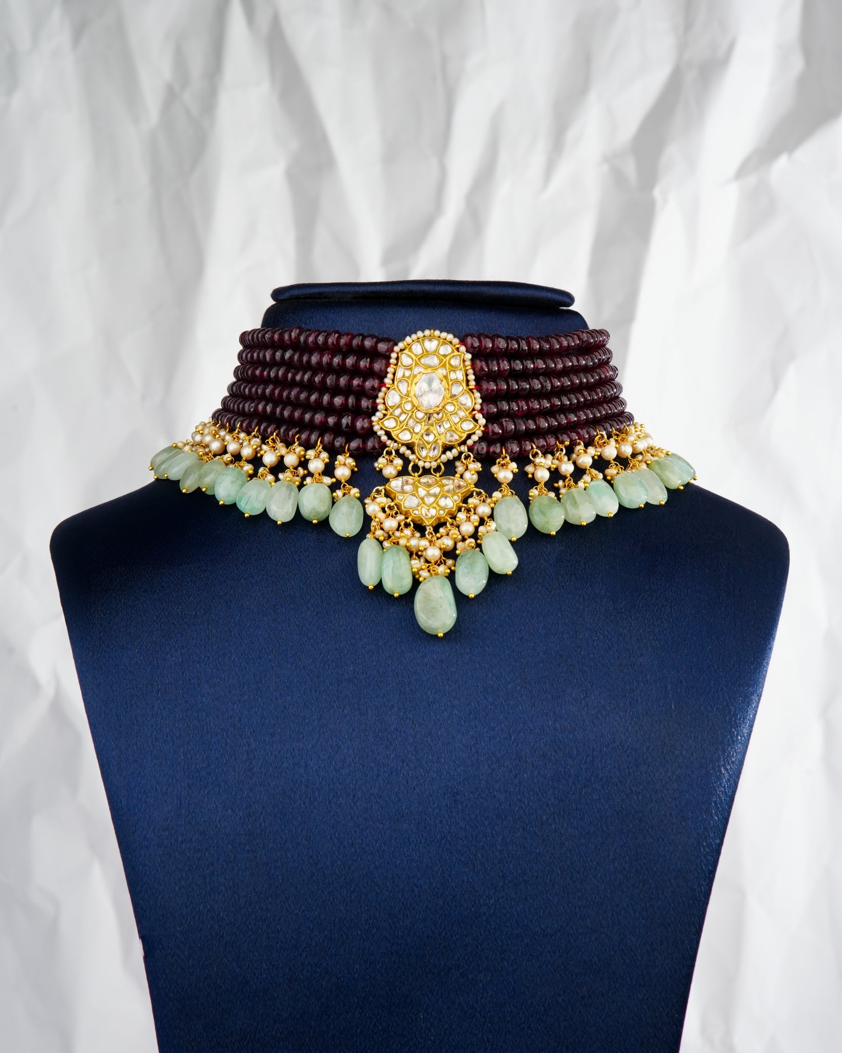 Ster Polki Bead Choker