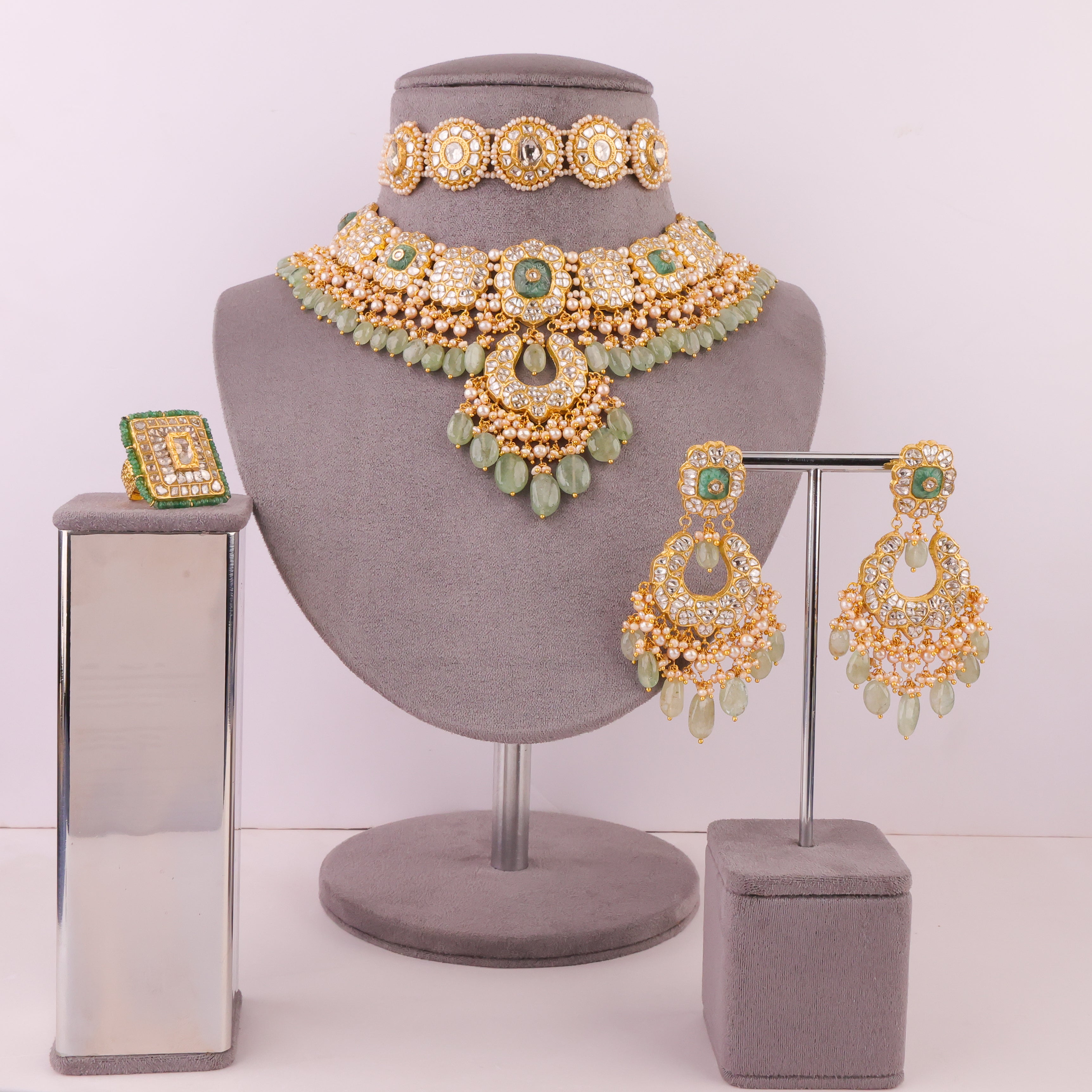 Kinjal Bridal Polki Set