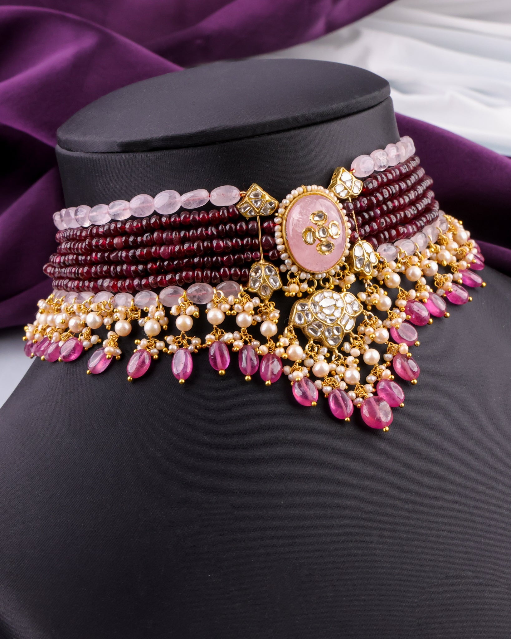 Amelia Polki Bead Choker