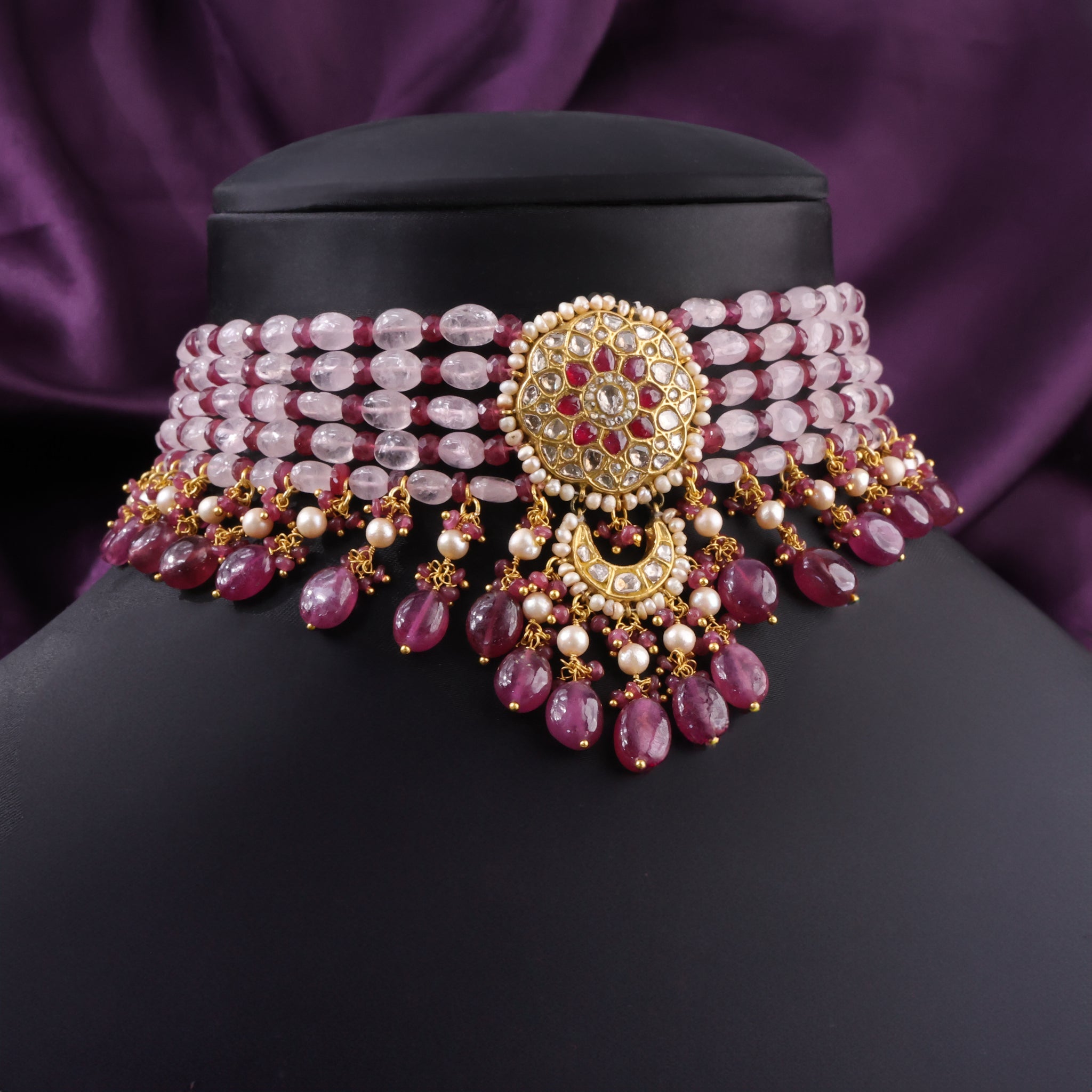 Kameesha Polki Bead Choker - NO ORDERS