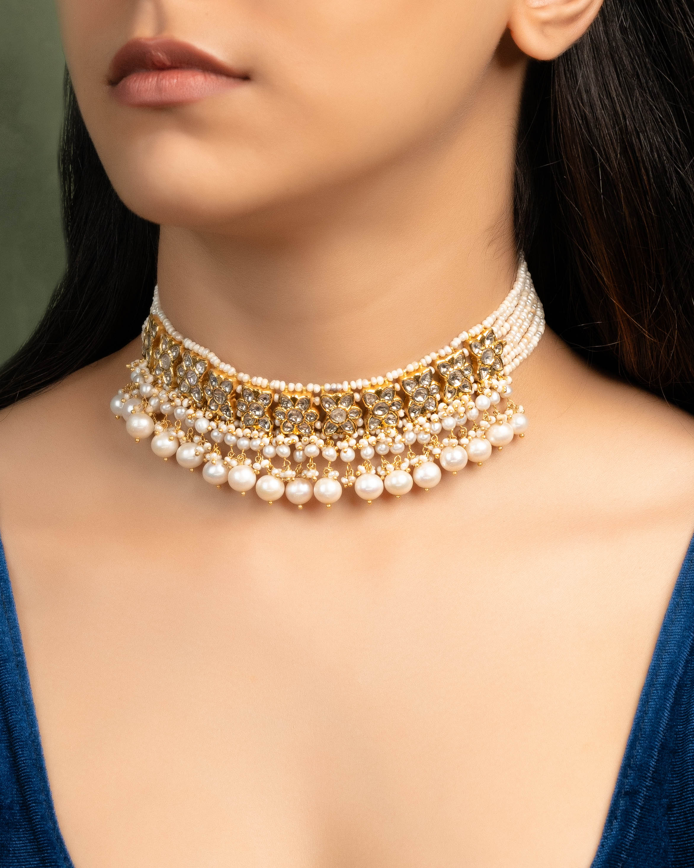 Tina Choker And Aashna Tops Polki Set