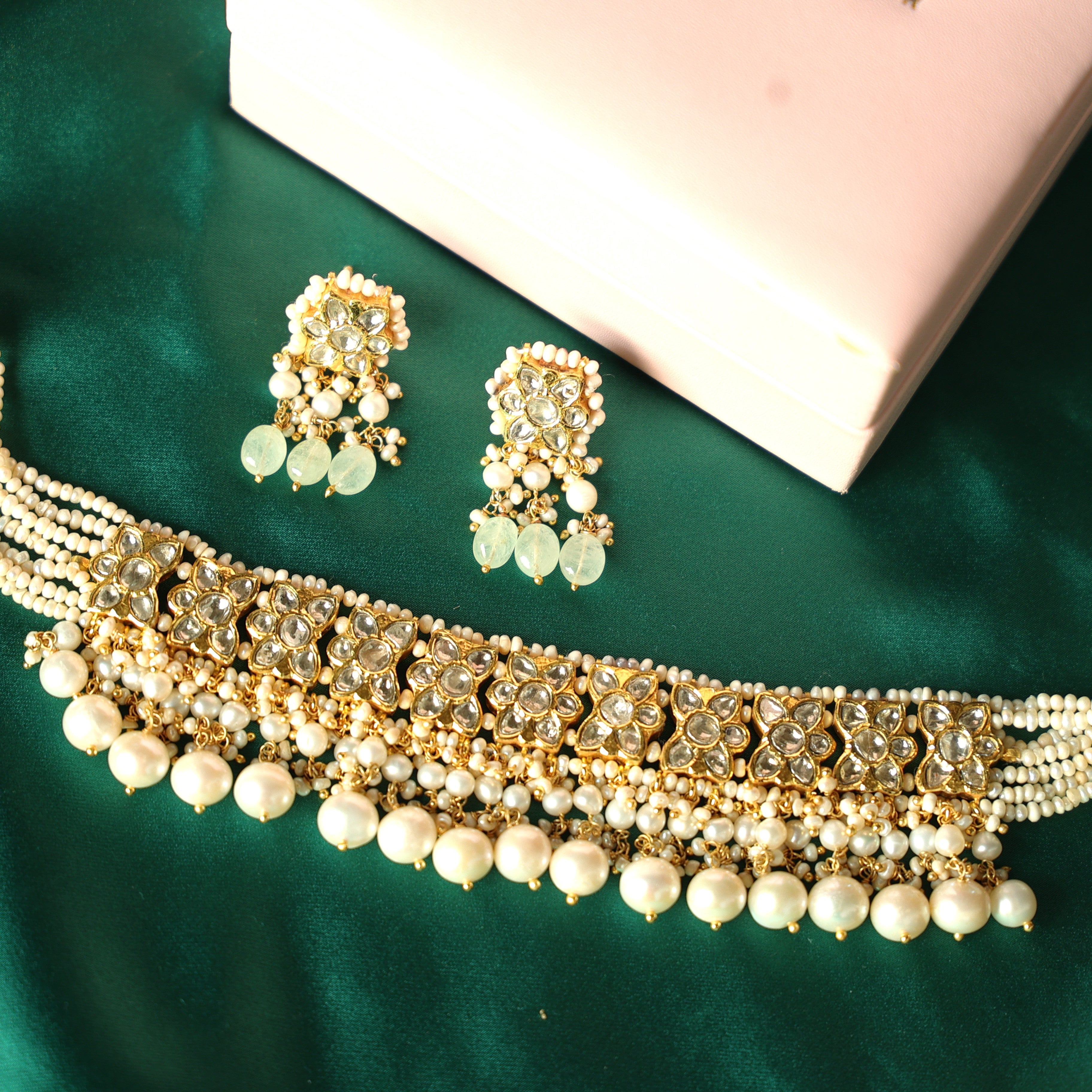 Tina Choker And Aashna Tops Polki Set