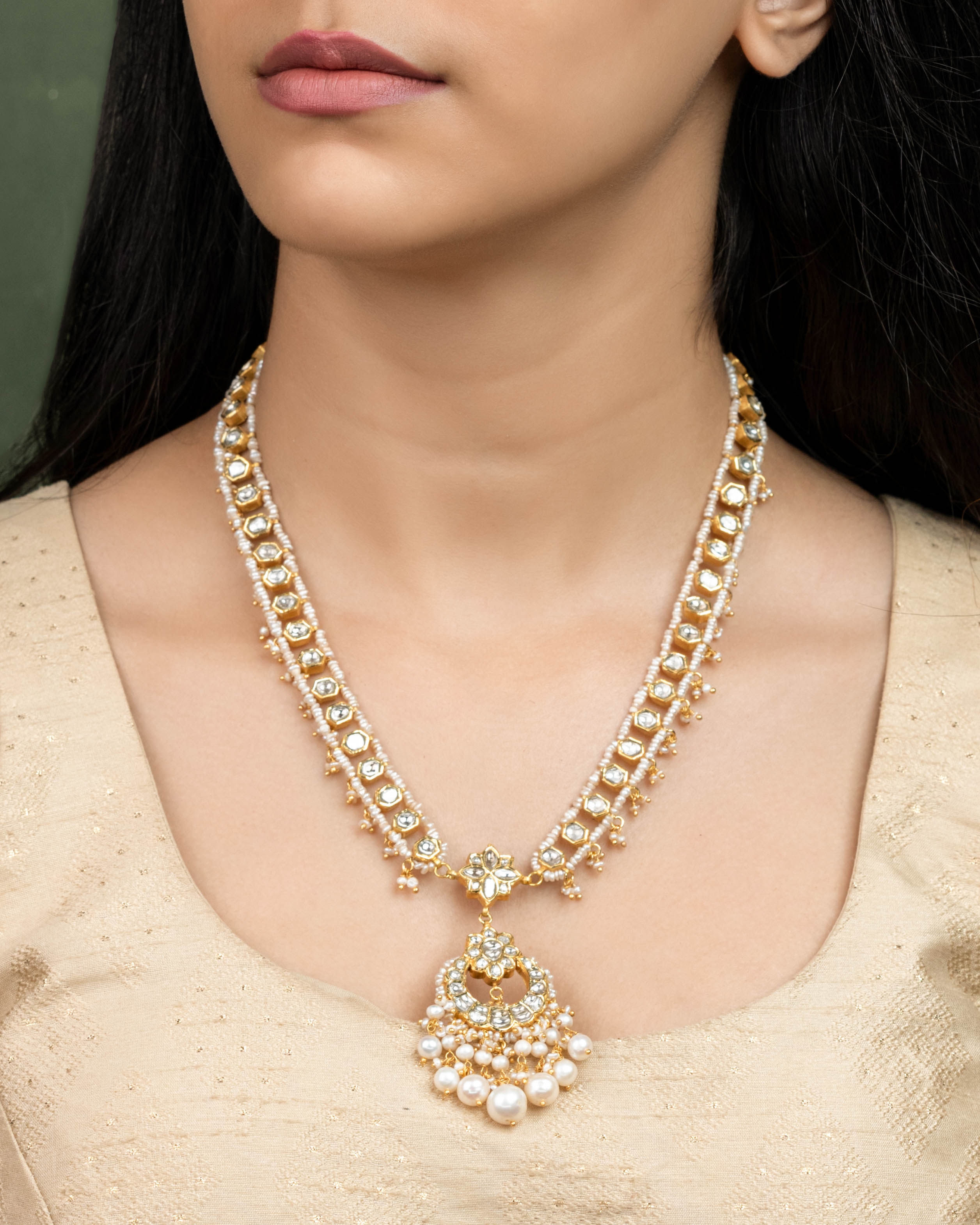 Swati Polki Long Necklace