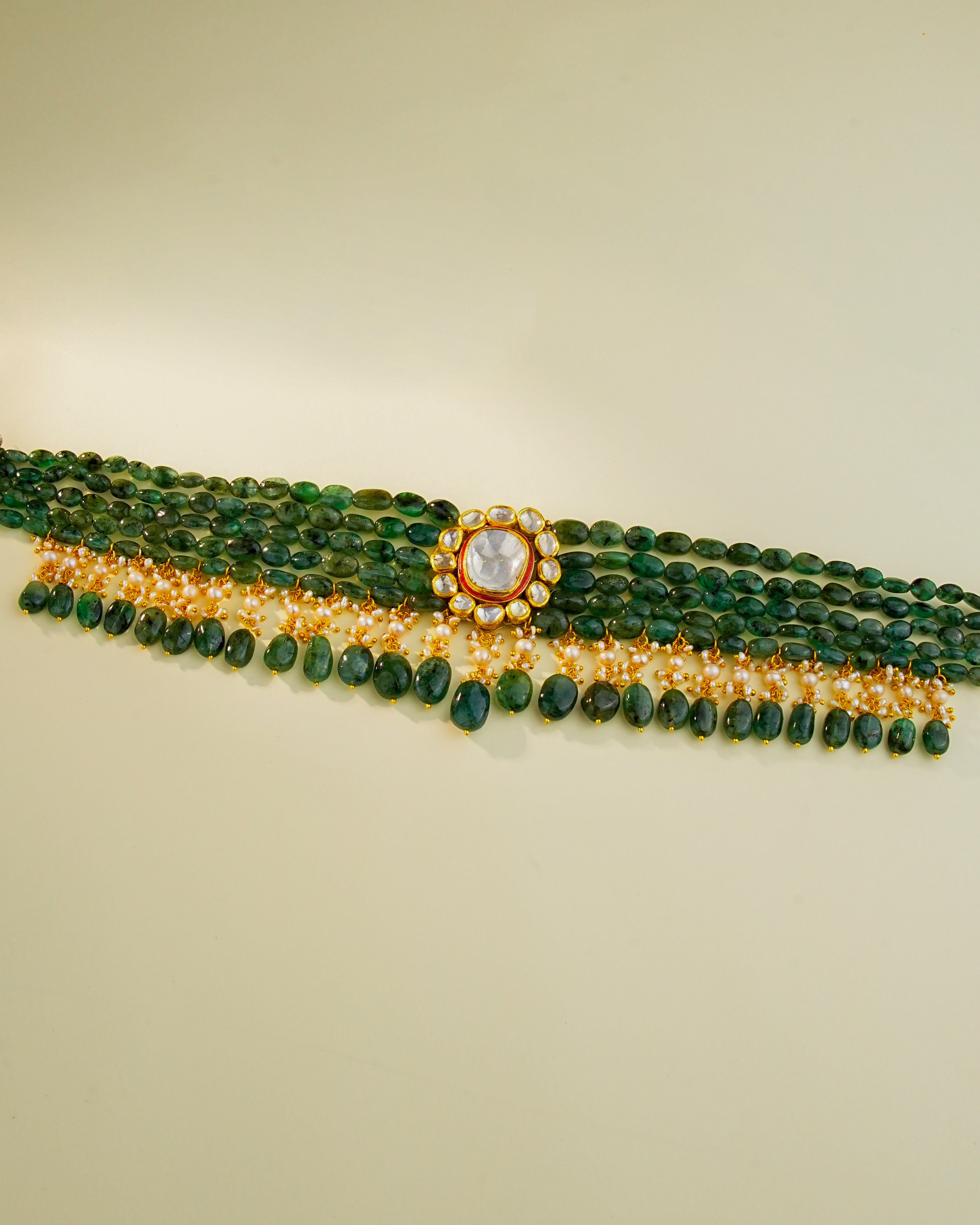 Zubi Polki Bead Choker