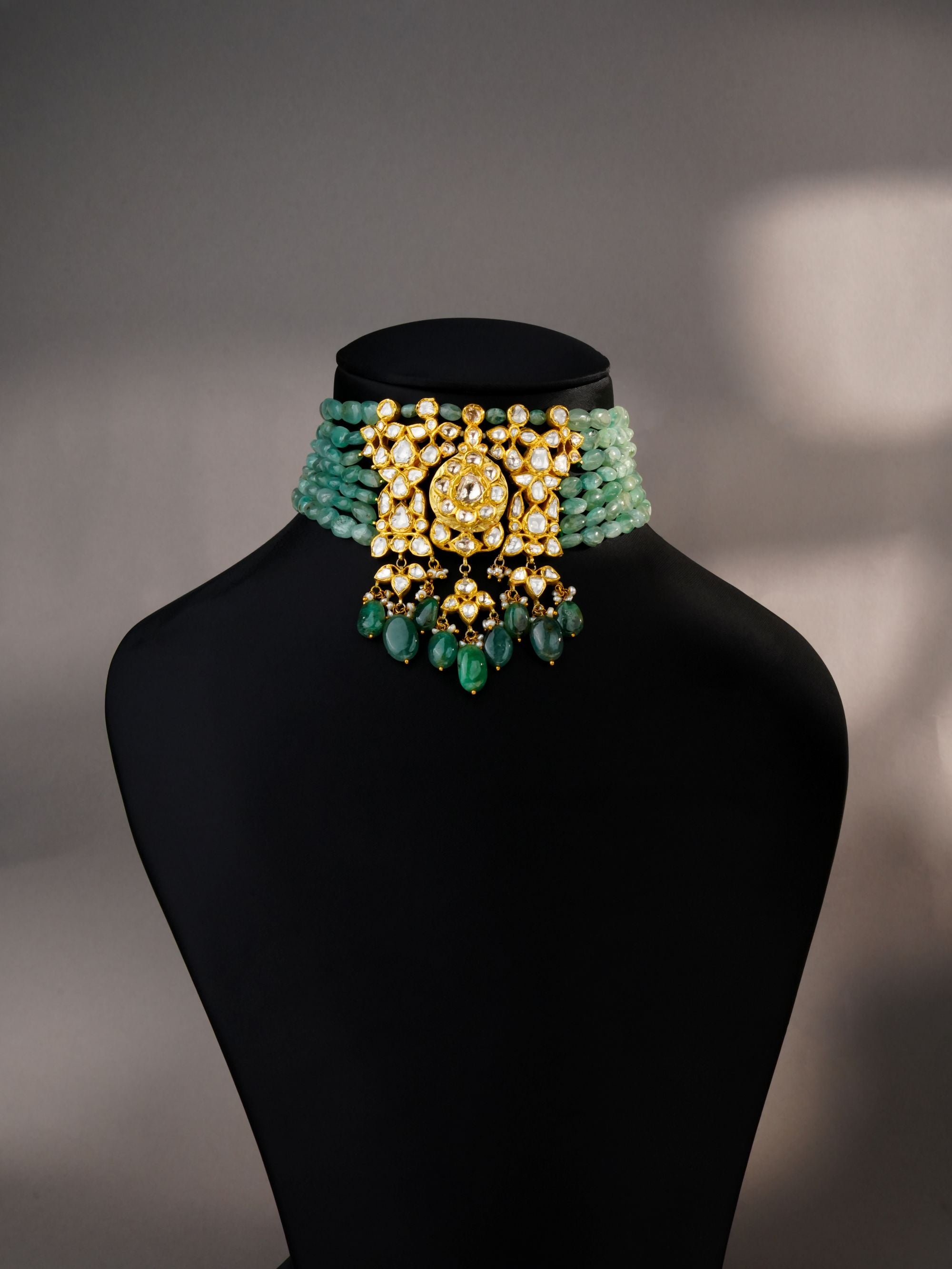 Myra Polki Bead Choker