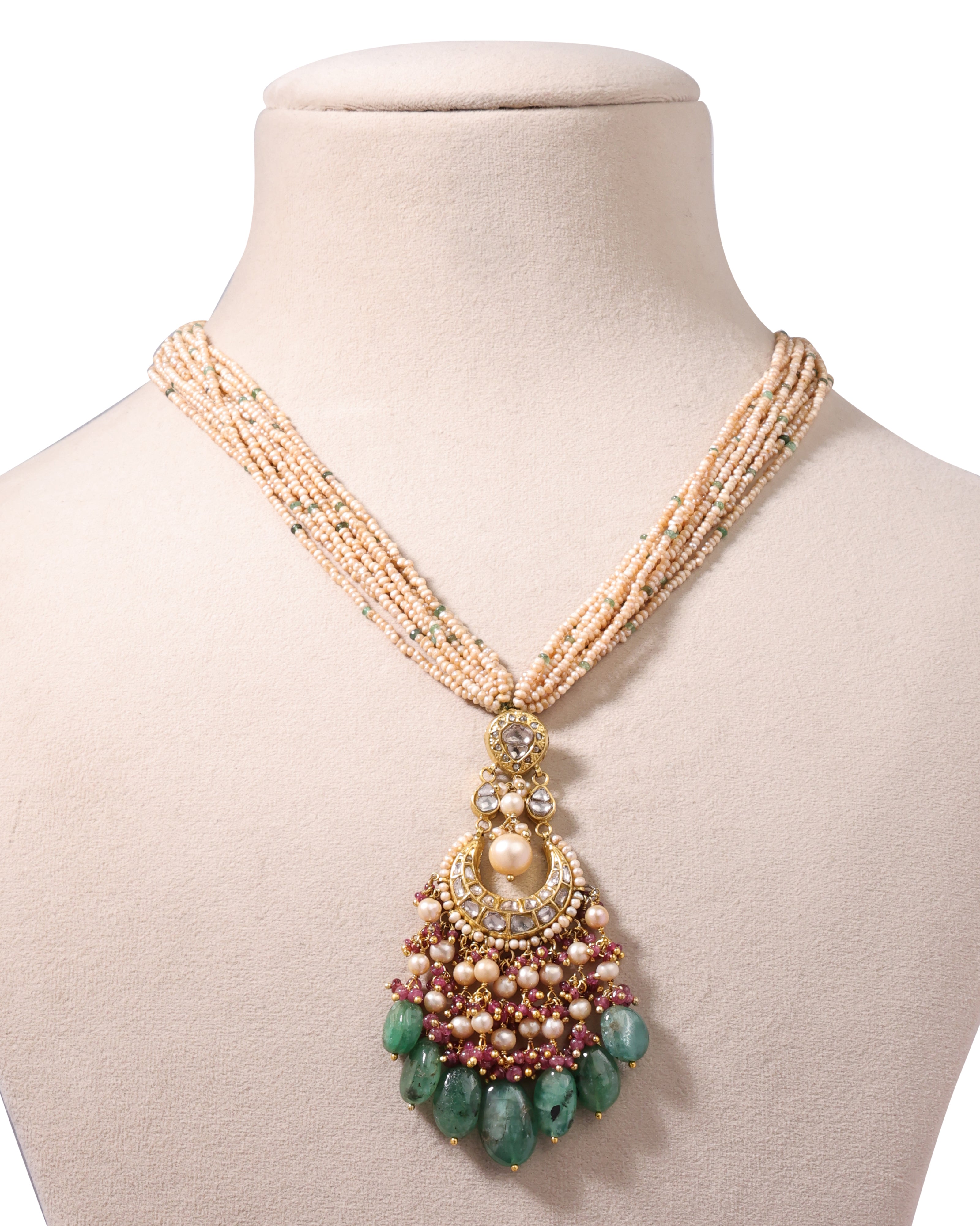 Lubna Polki Bead Pendant