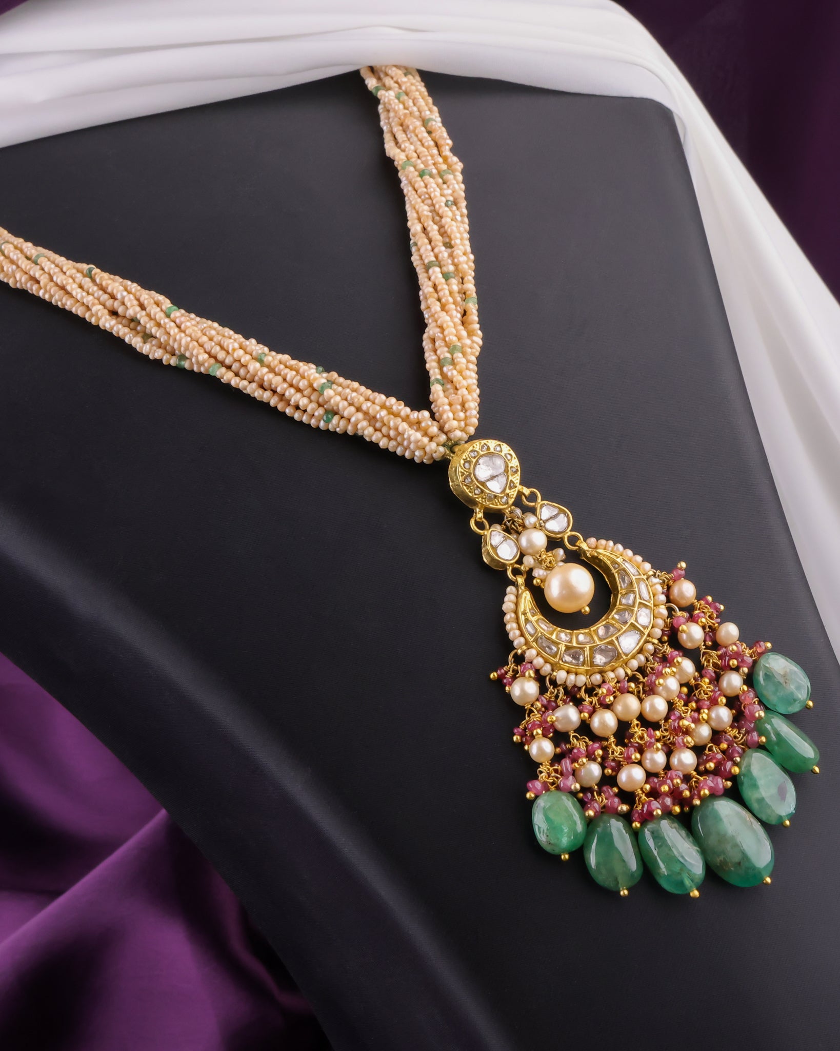 Lubna Polki Bead Pendant