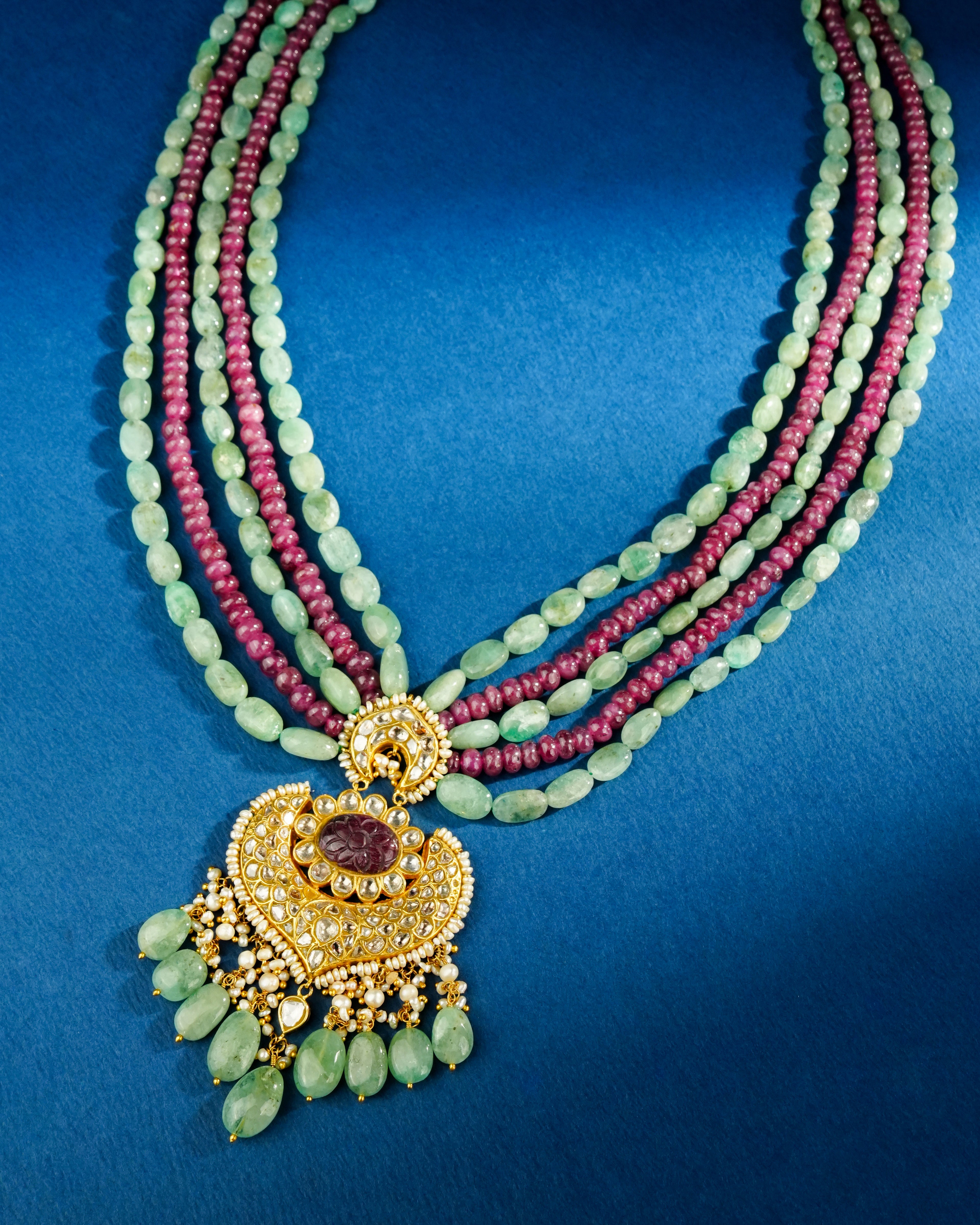 Pavaki Polki Bead Pendant