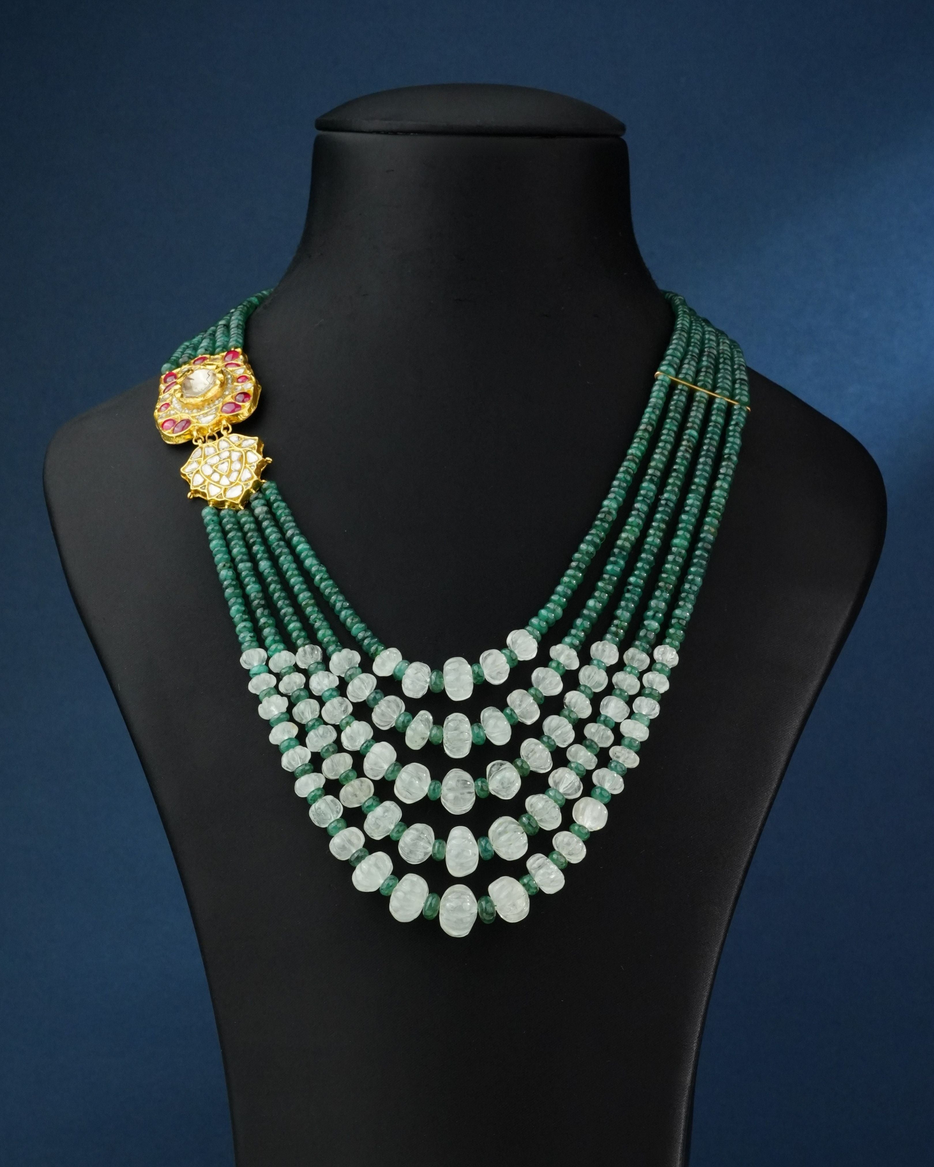 Triveni Polki Bead Pendant