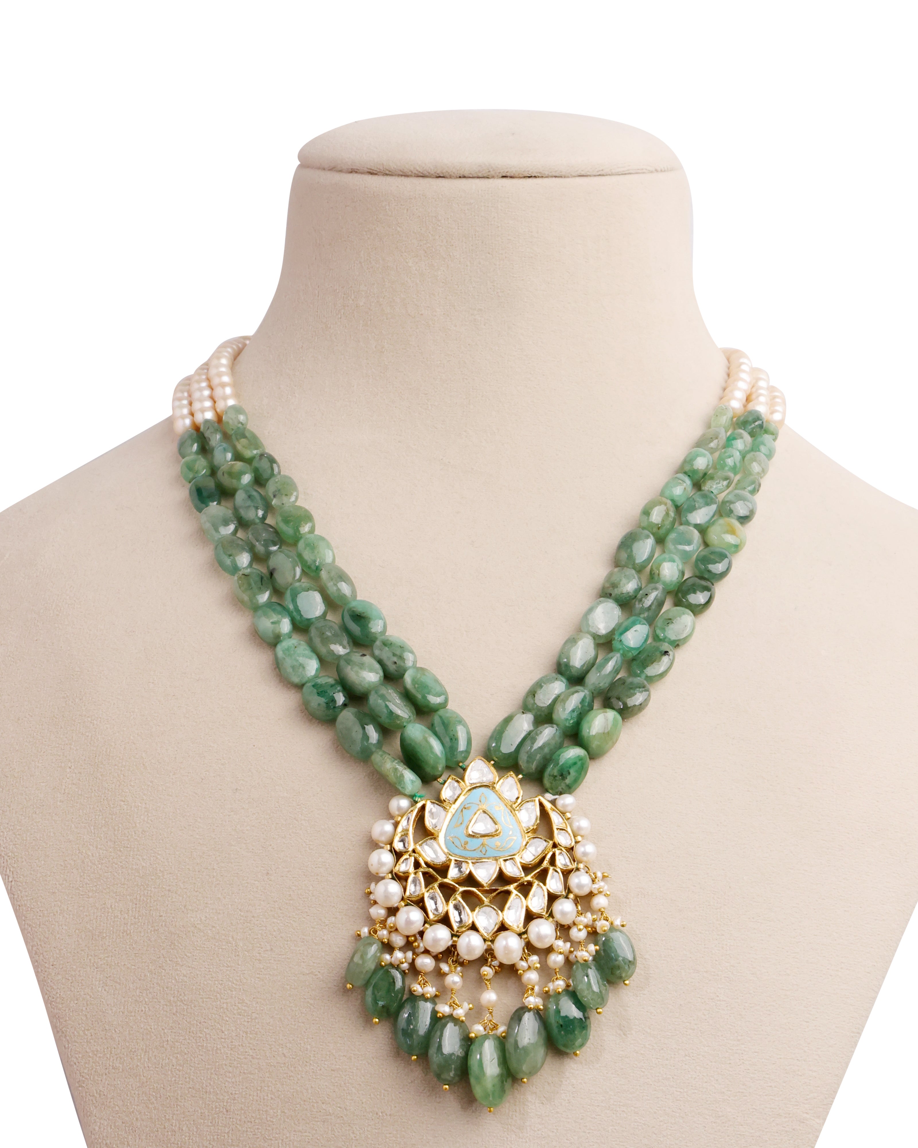 Alisha Polki Bead Choker