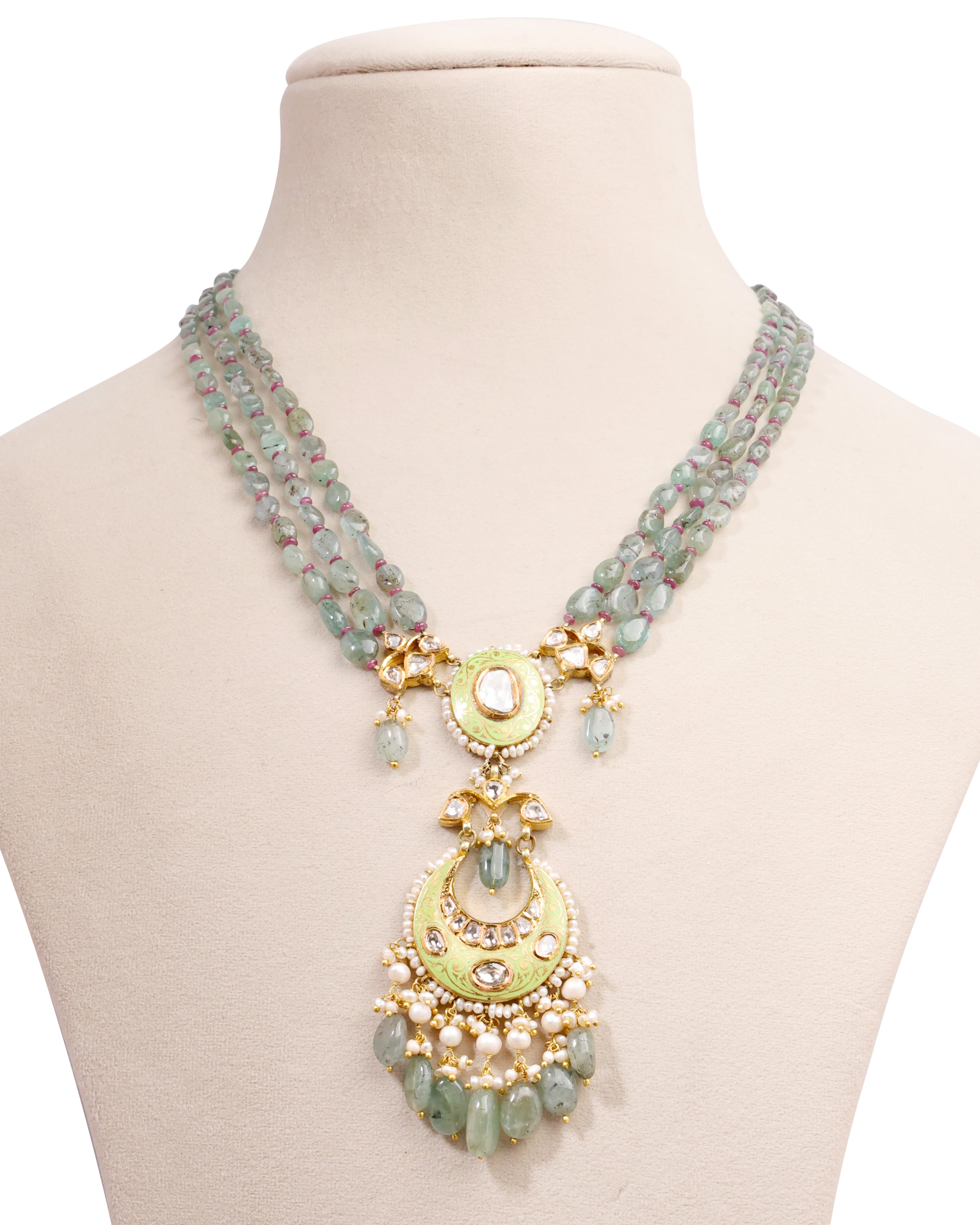 Mizra Polki Bead Pendant