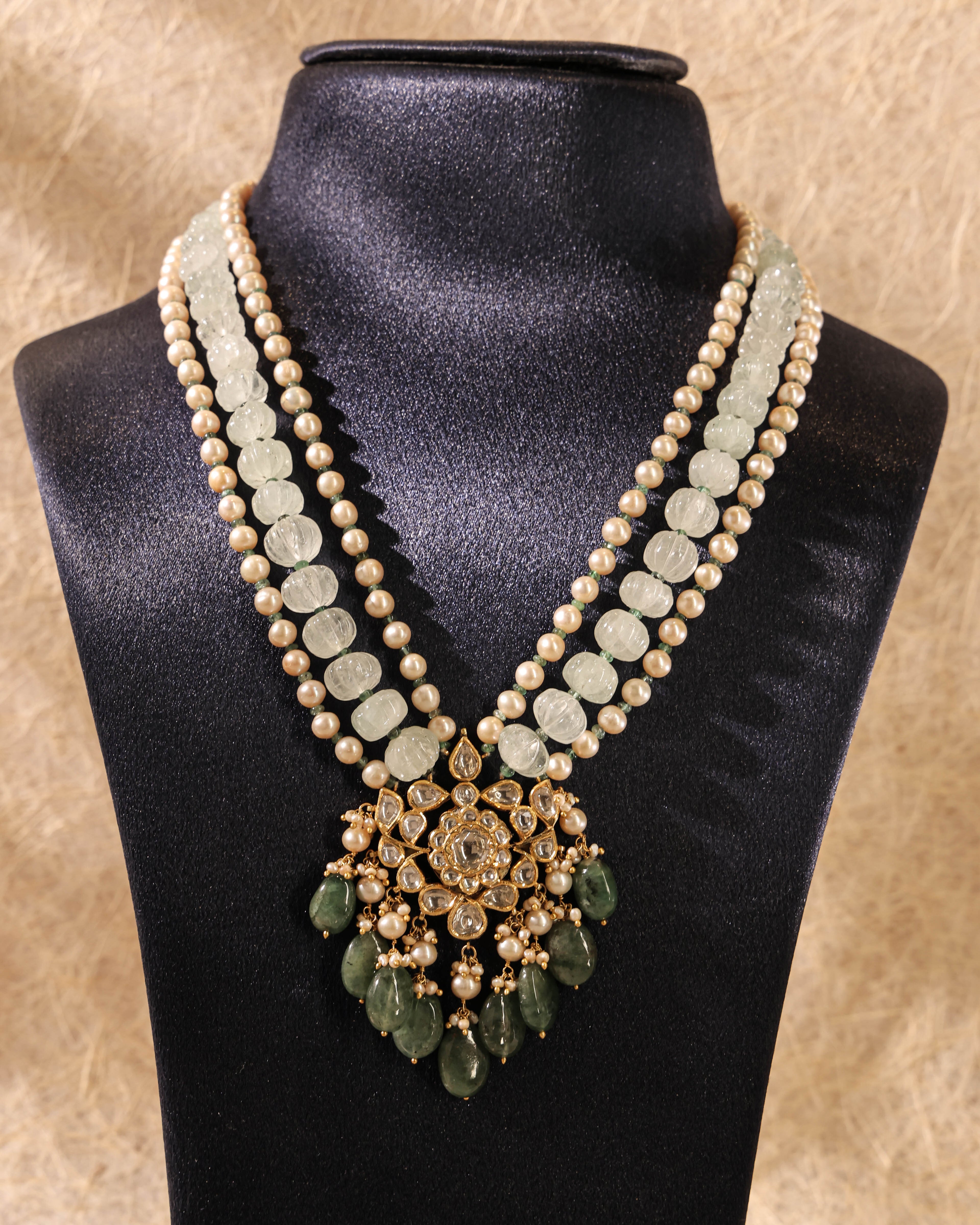 Kashvi Polki Bead Pendant