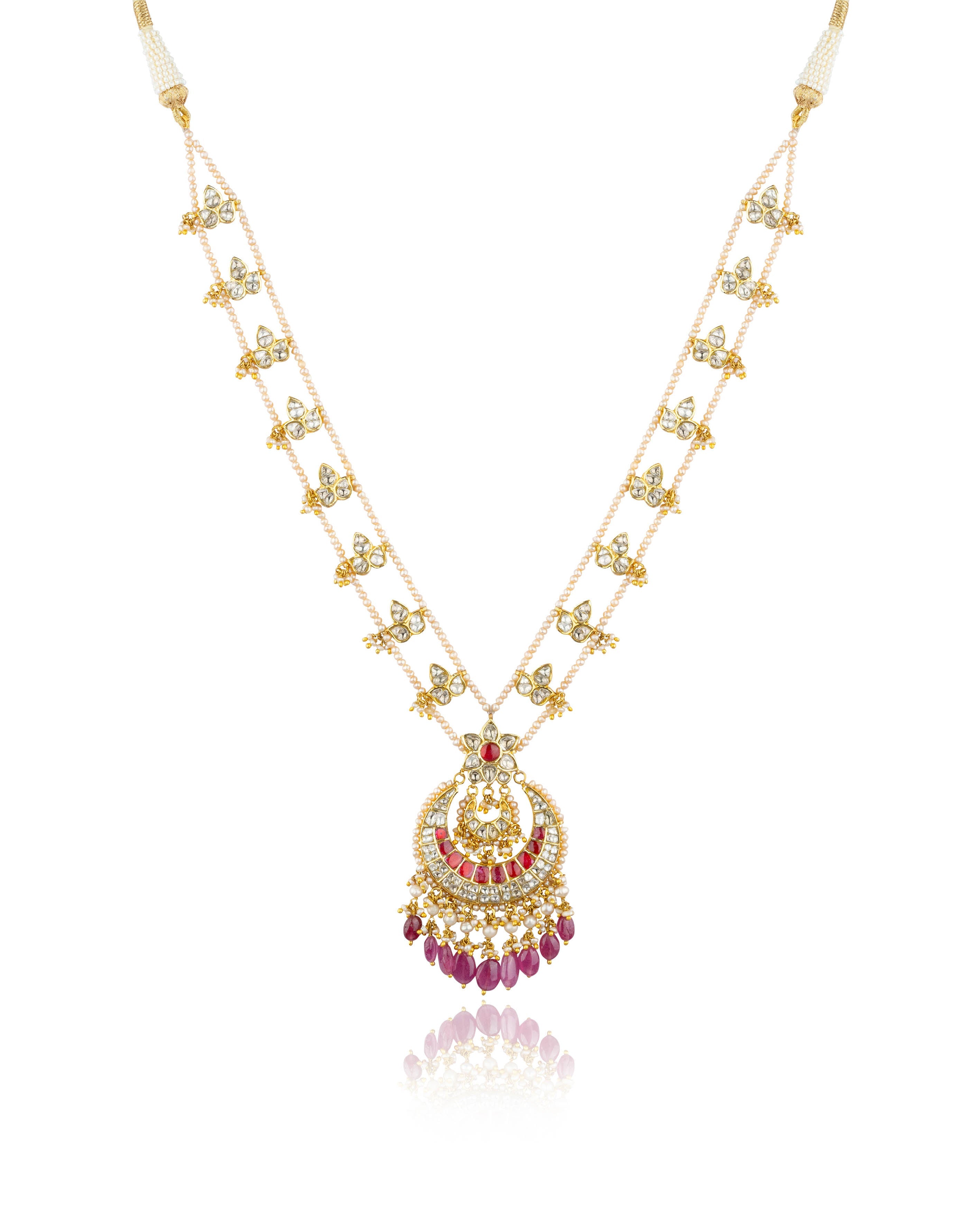 Sara Polki Long Necklace