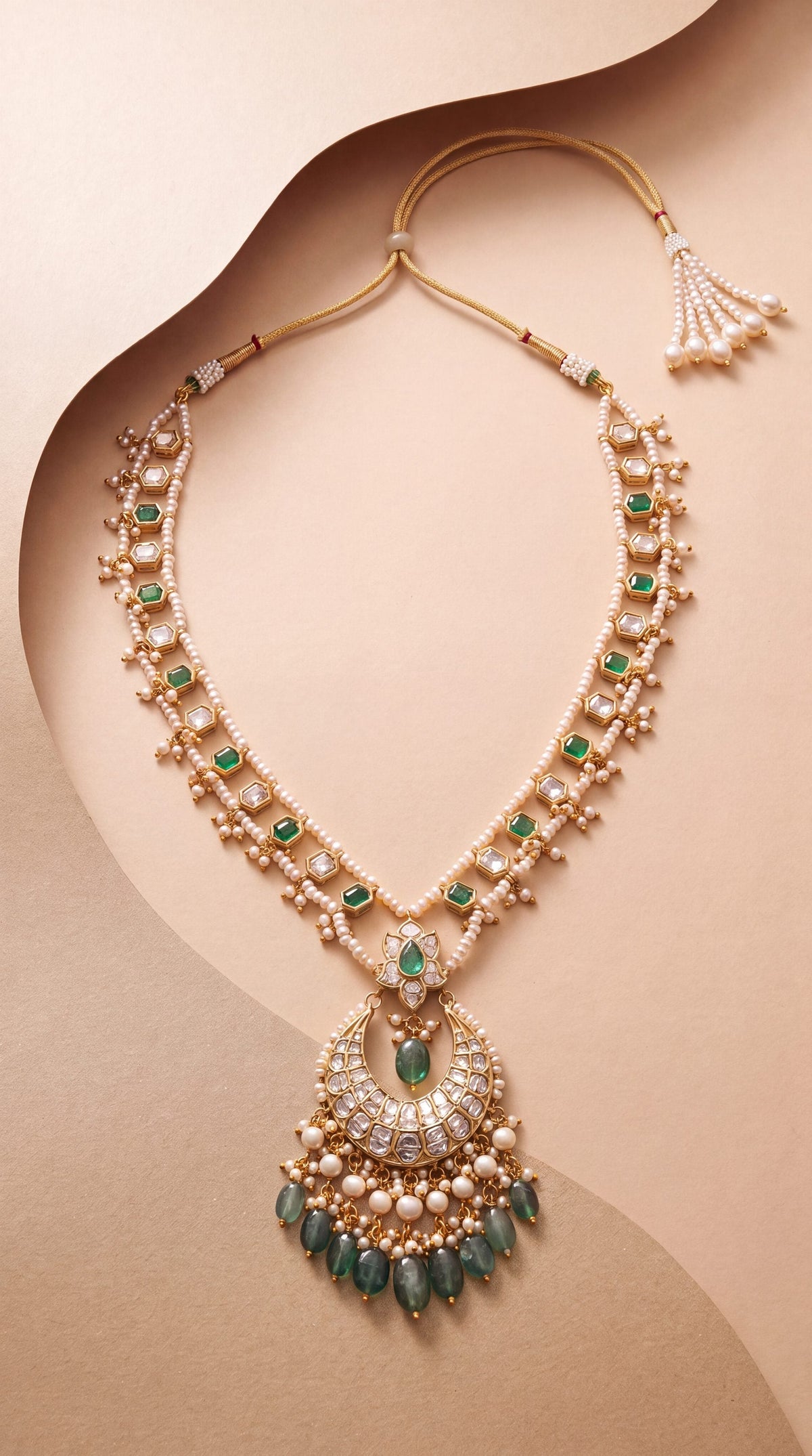 Kaishori Polki Long Necklace