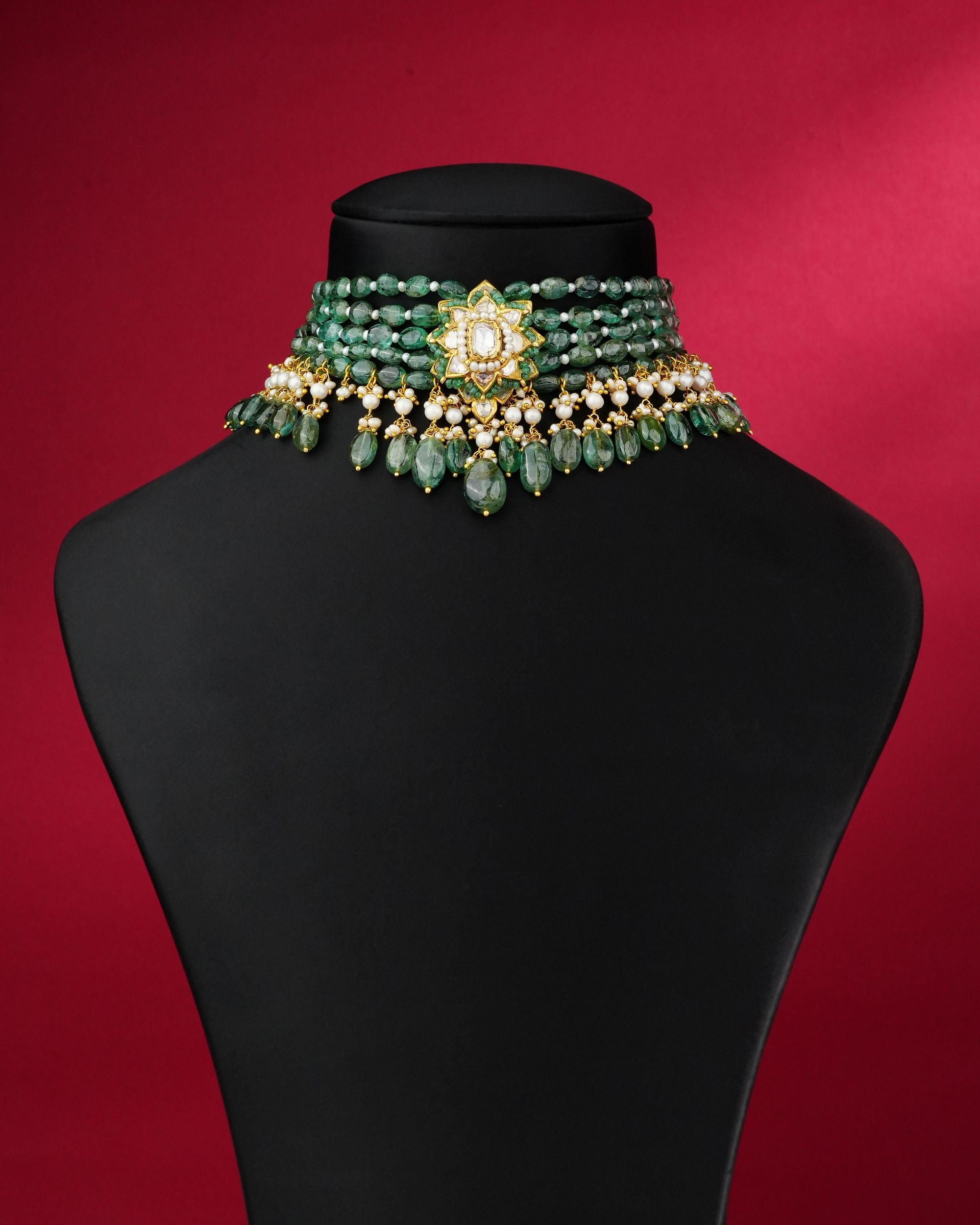 Karuka Polki Bead Choker