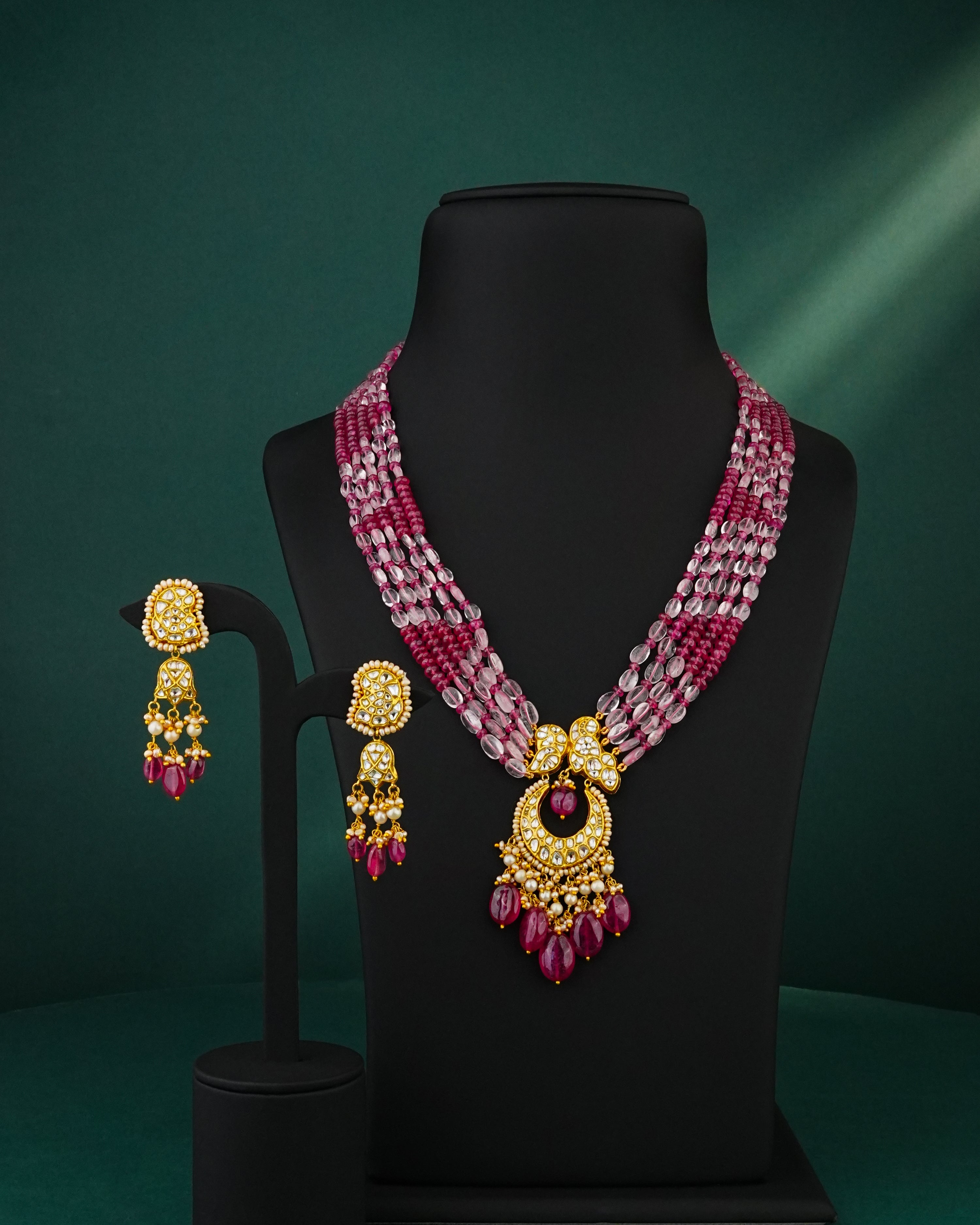 Ishaavi Polki Long Earrings