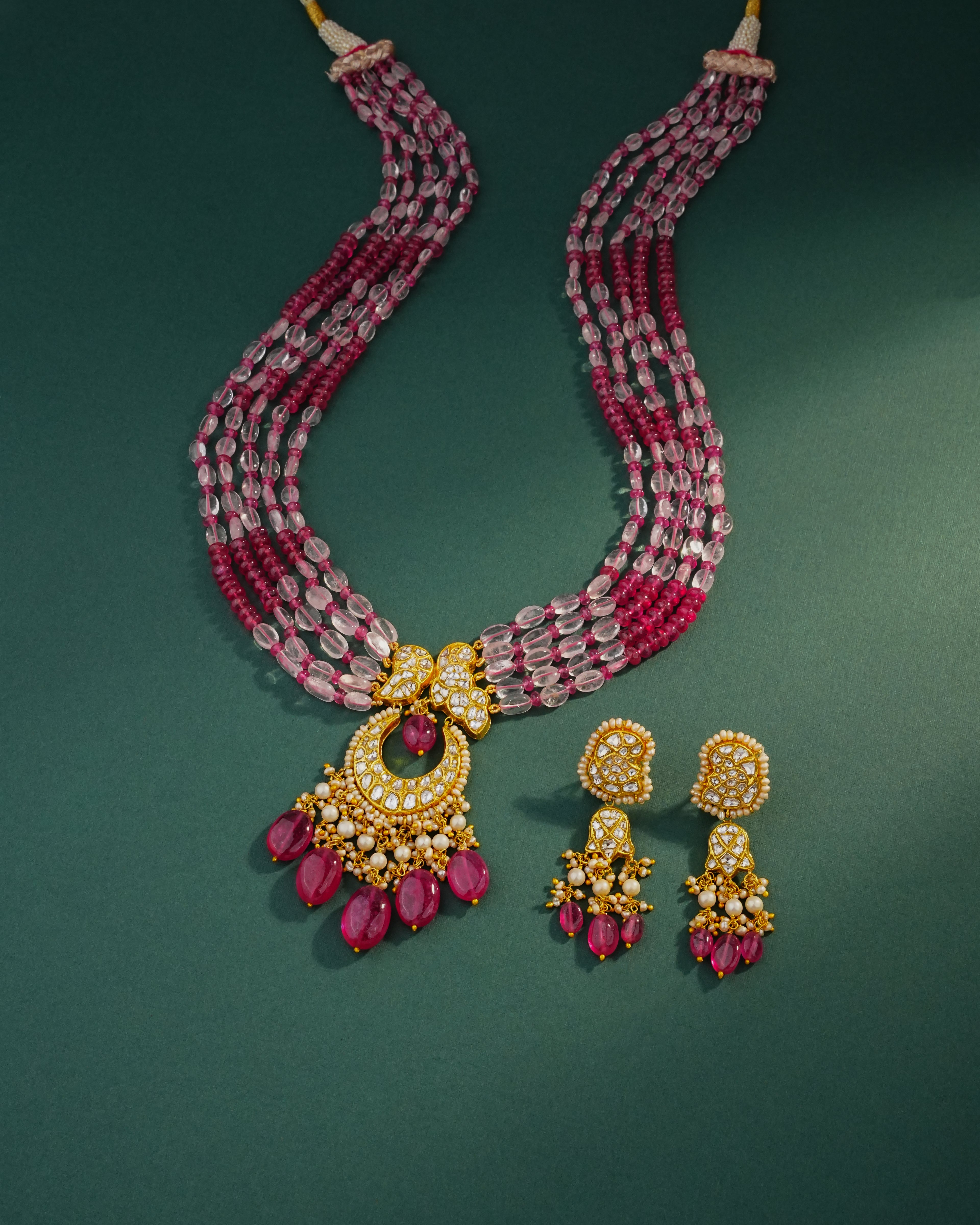 Ishaavi Polki Long Earrings