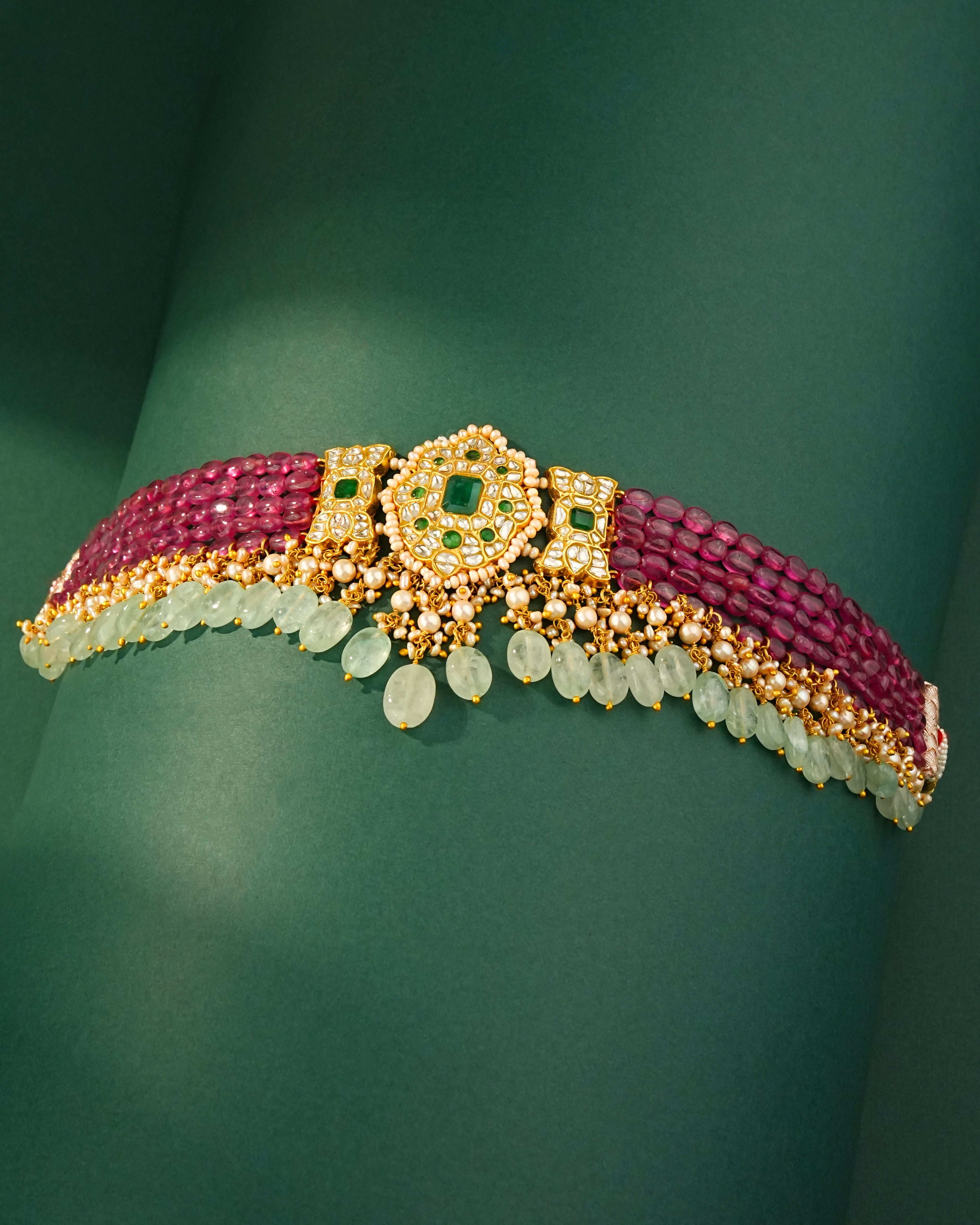 Rishika Polki Bead Choker