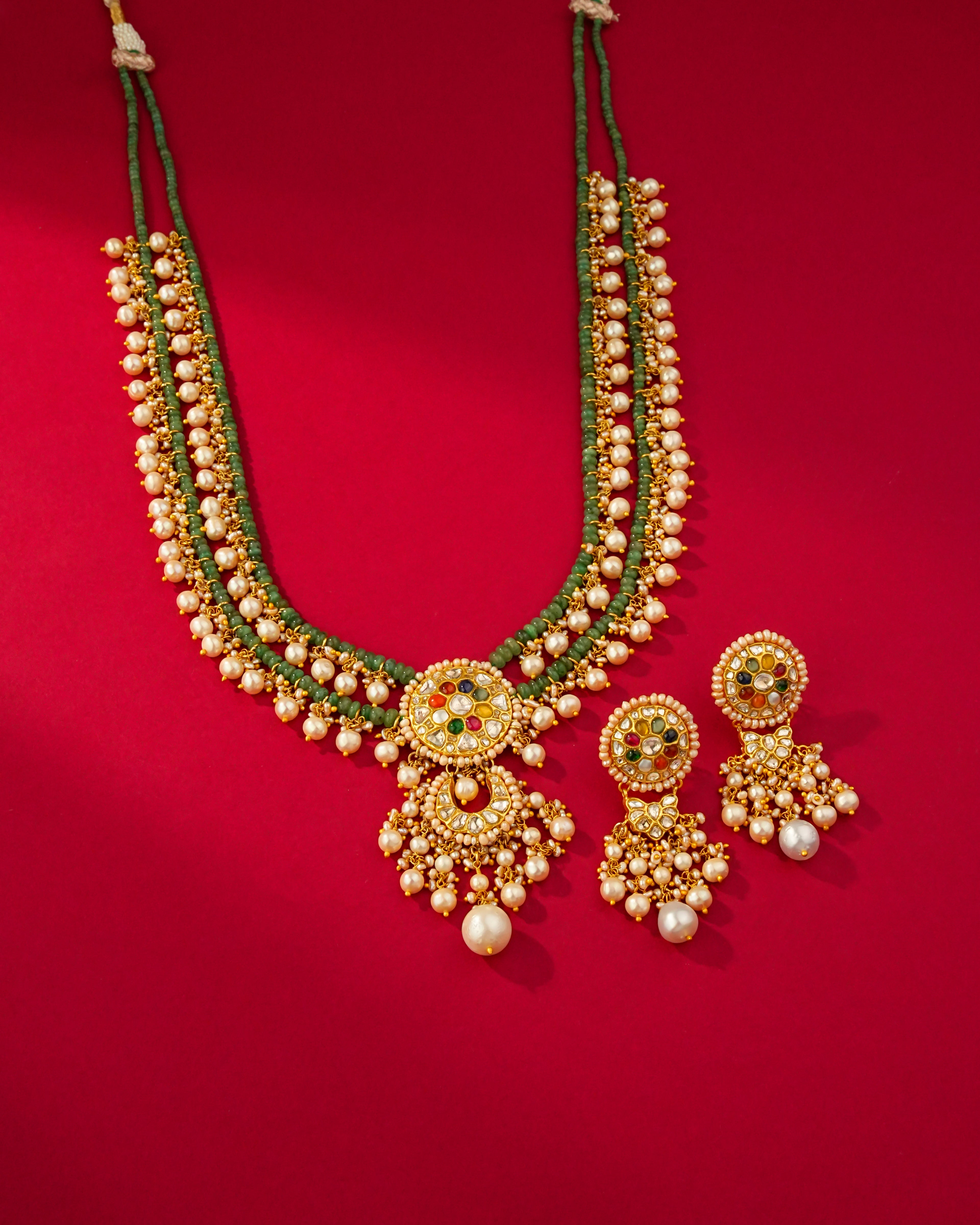 Eshita Polki Long Earrings