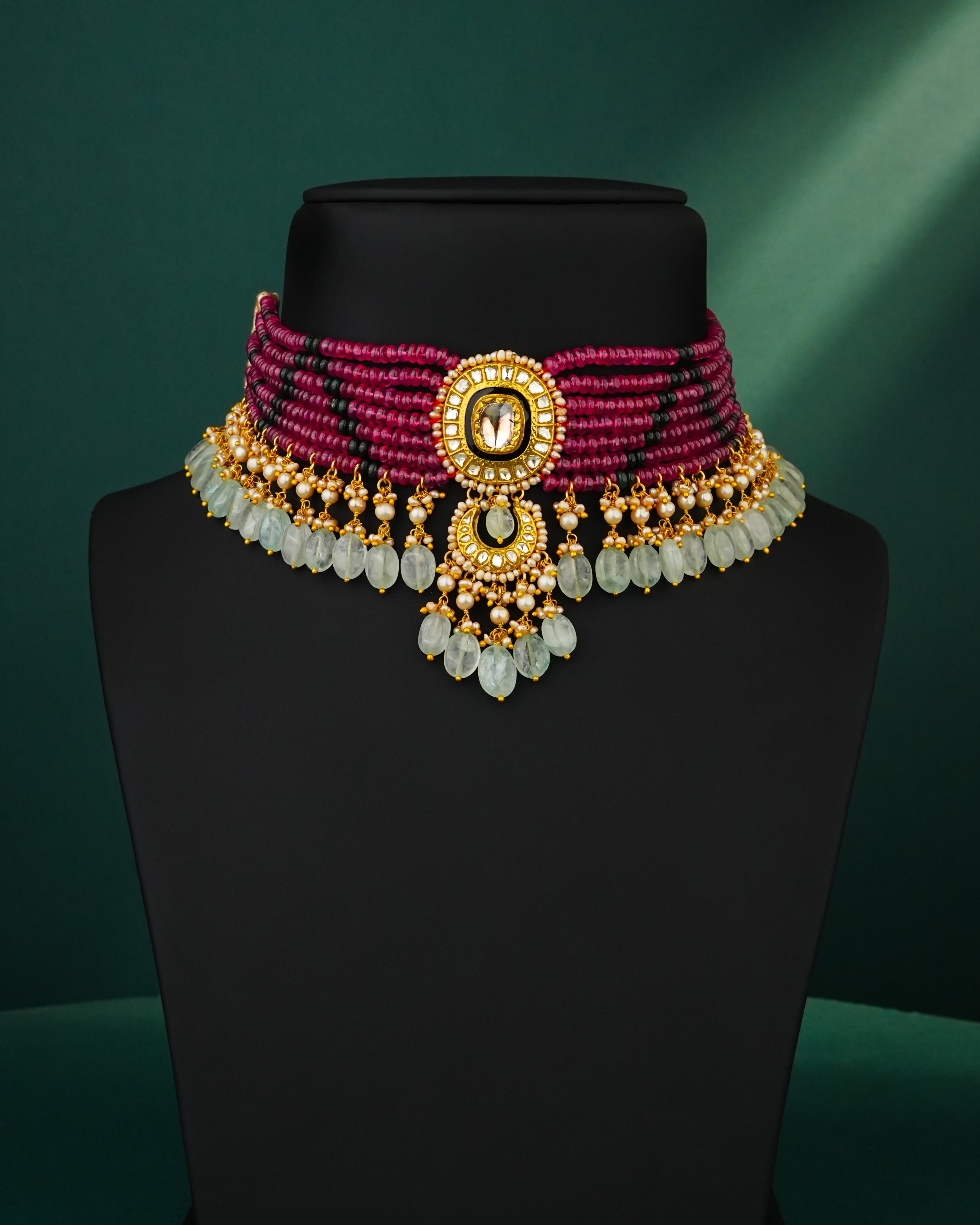 Shreya Polki Bead Choker