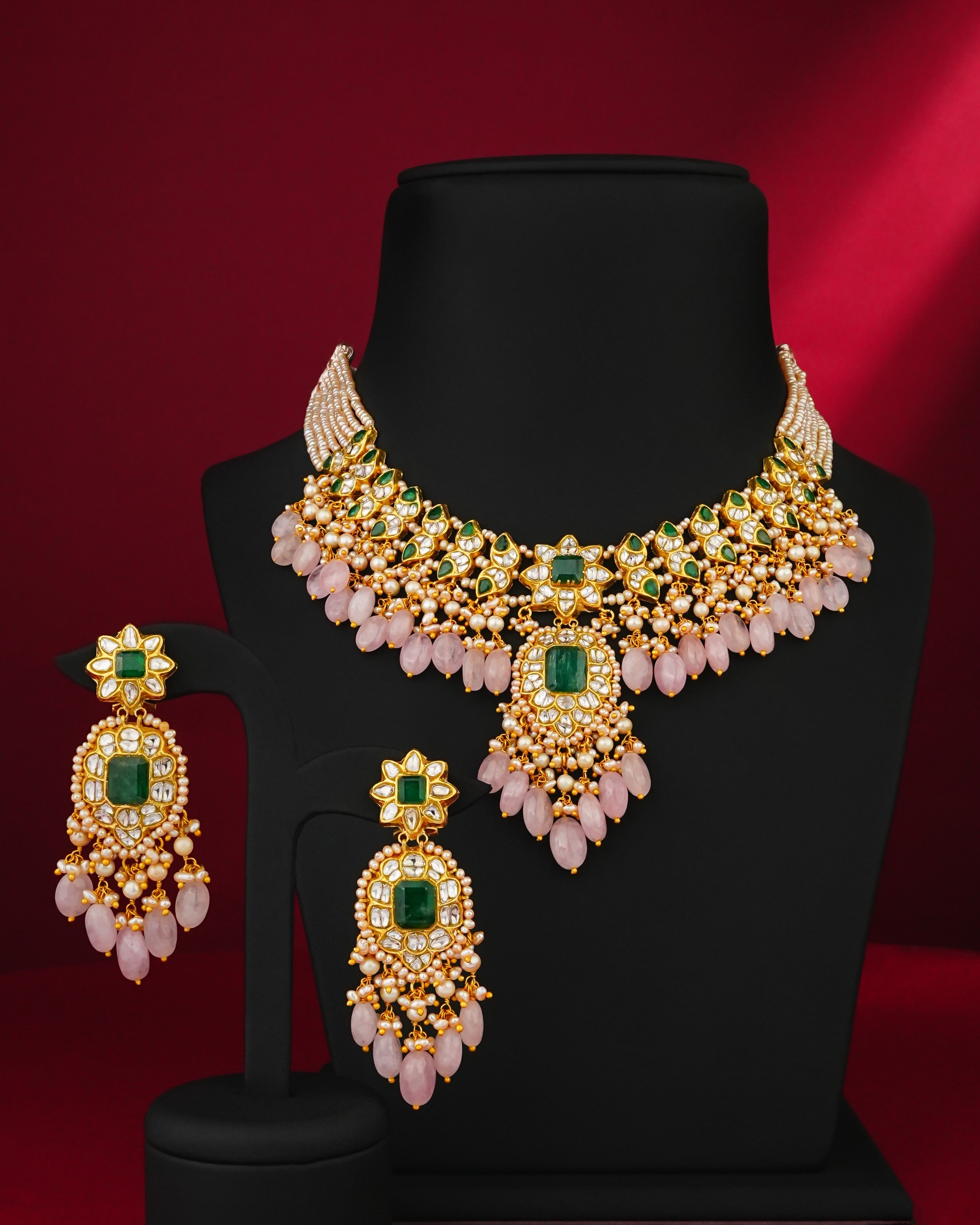 Ayushi Polki Long Earrings