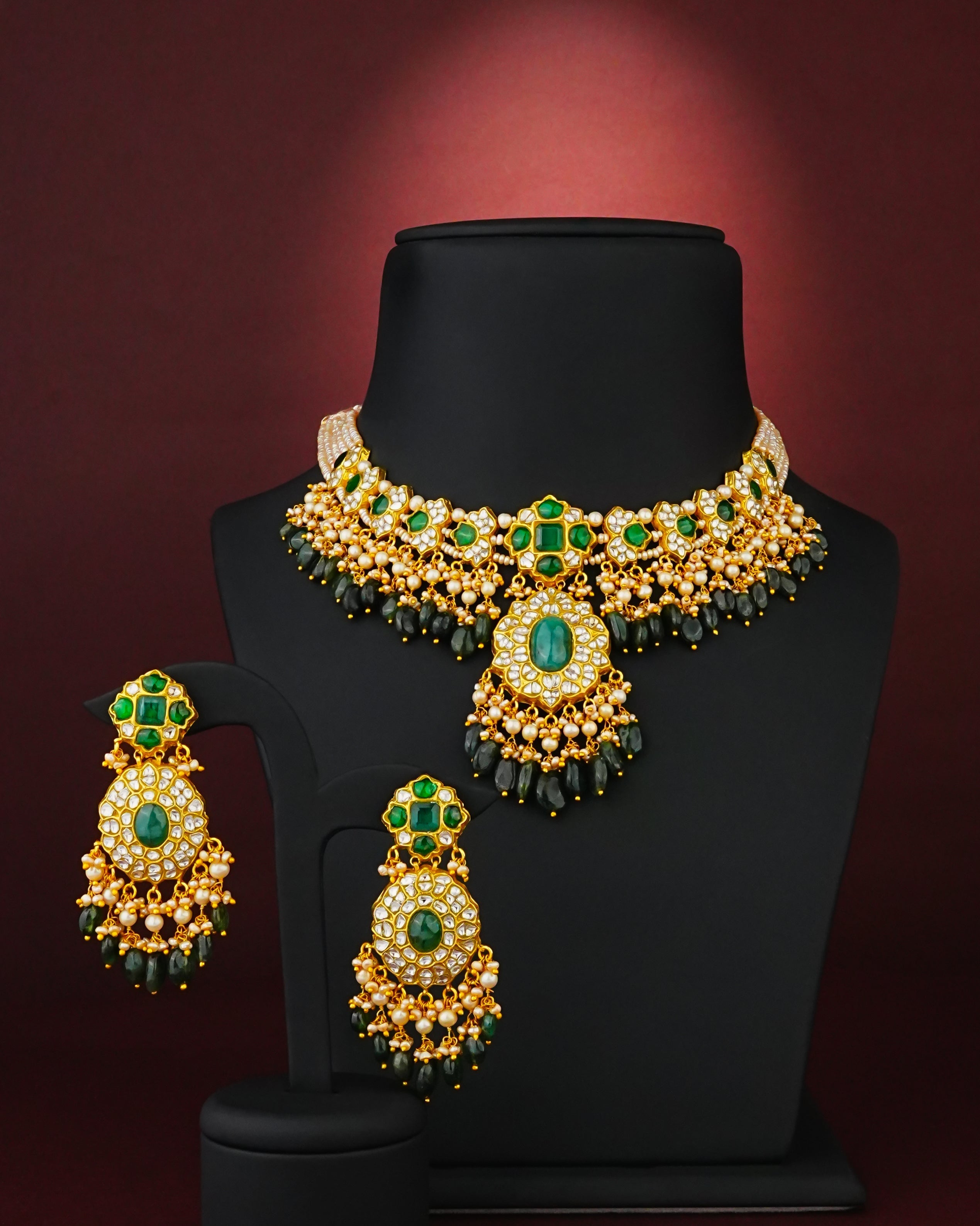 Dvisha Polki Long Earrings