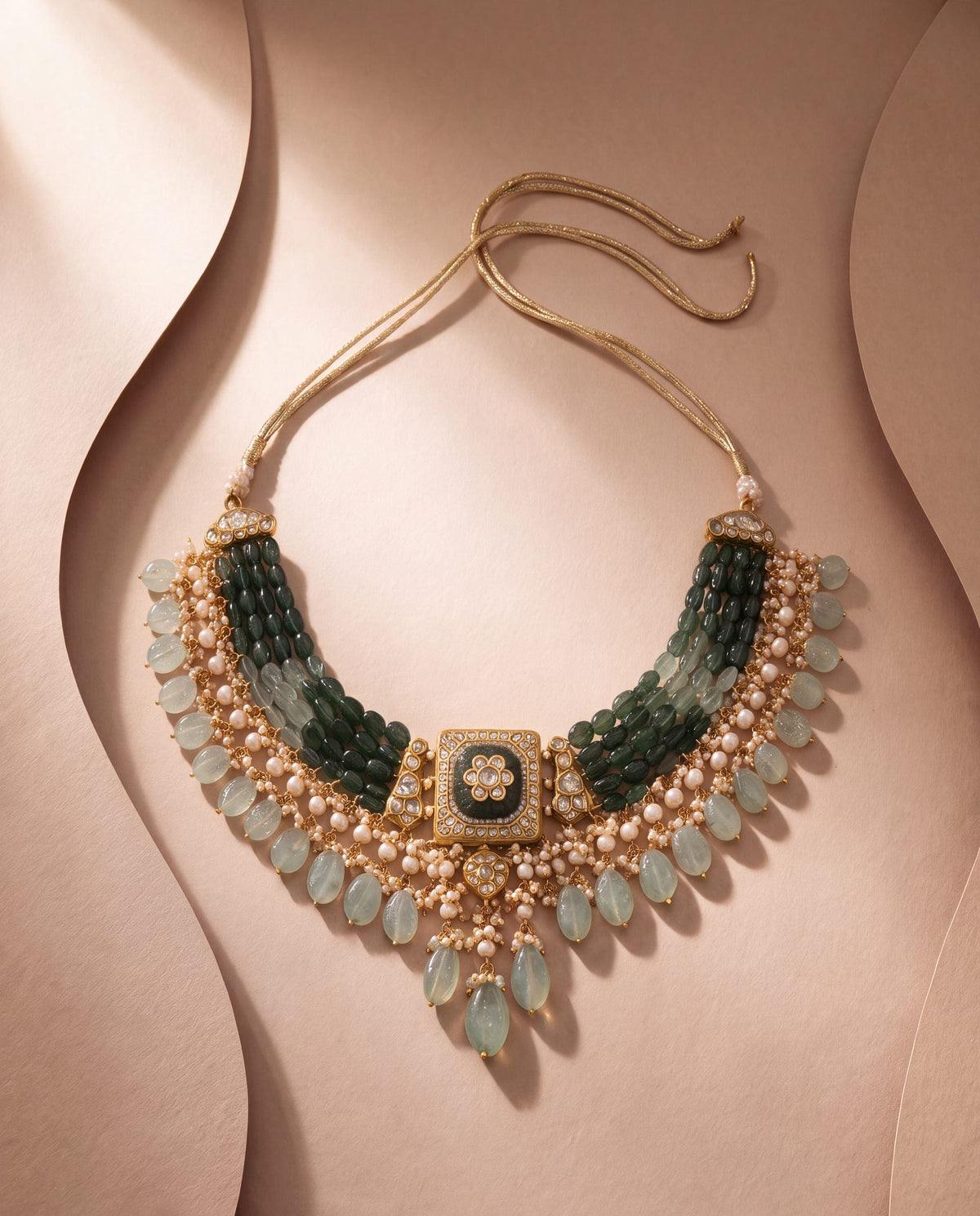 Preeti Polki Bead Choker