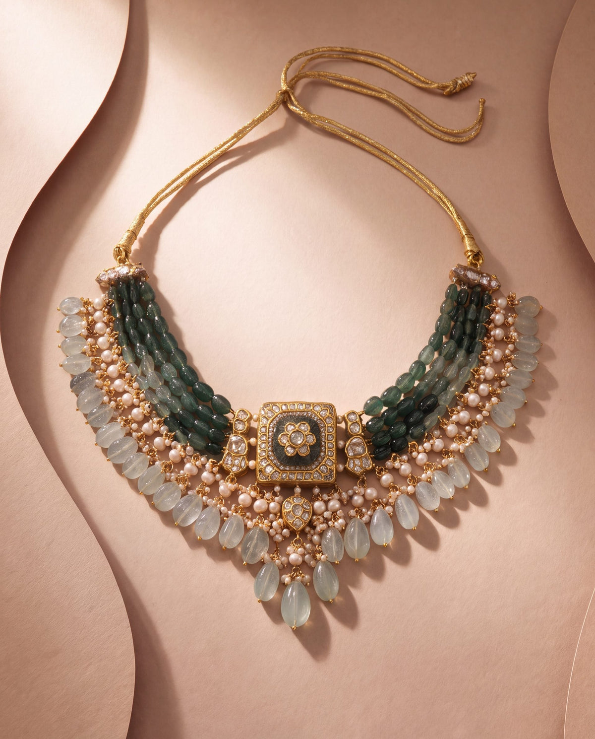 Preeti Polki Bead Choker