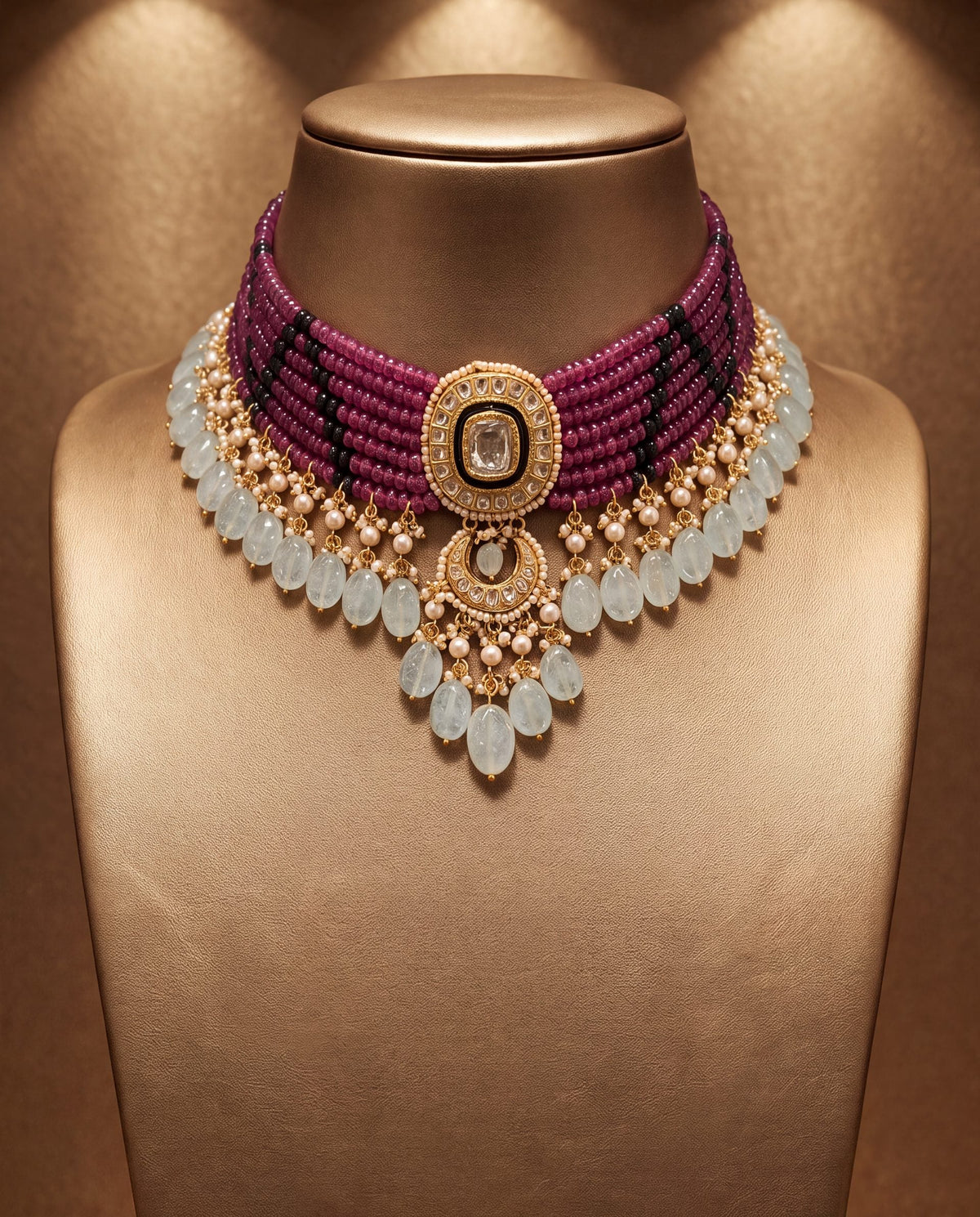 Shreya Polki Bead Choker