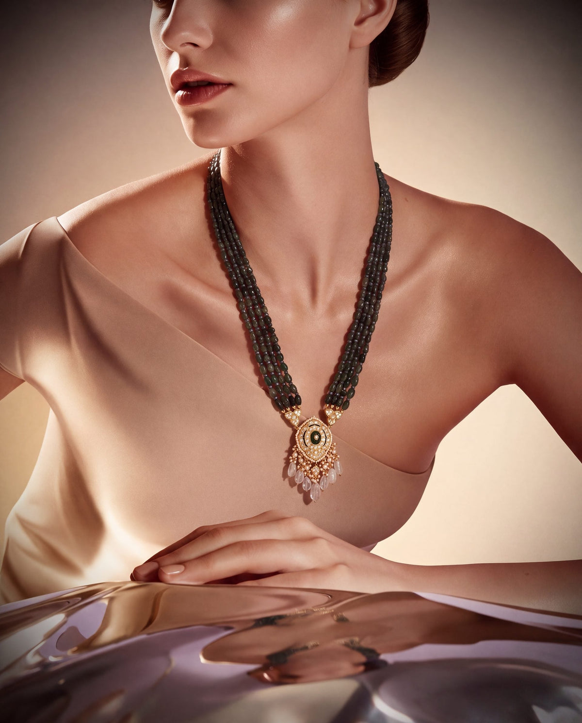 Mitali Polki Bead Pendant