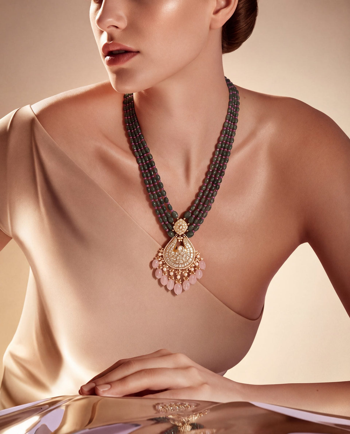 Rakshita Polki Bead Pendant