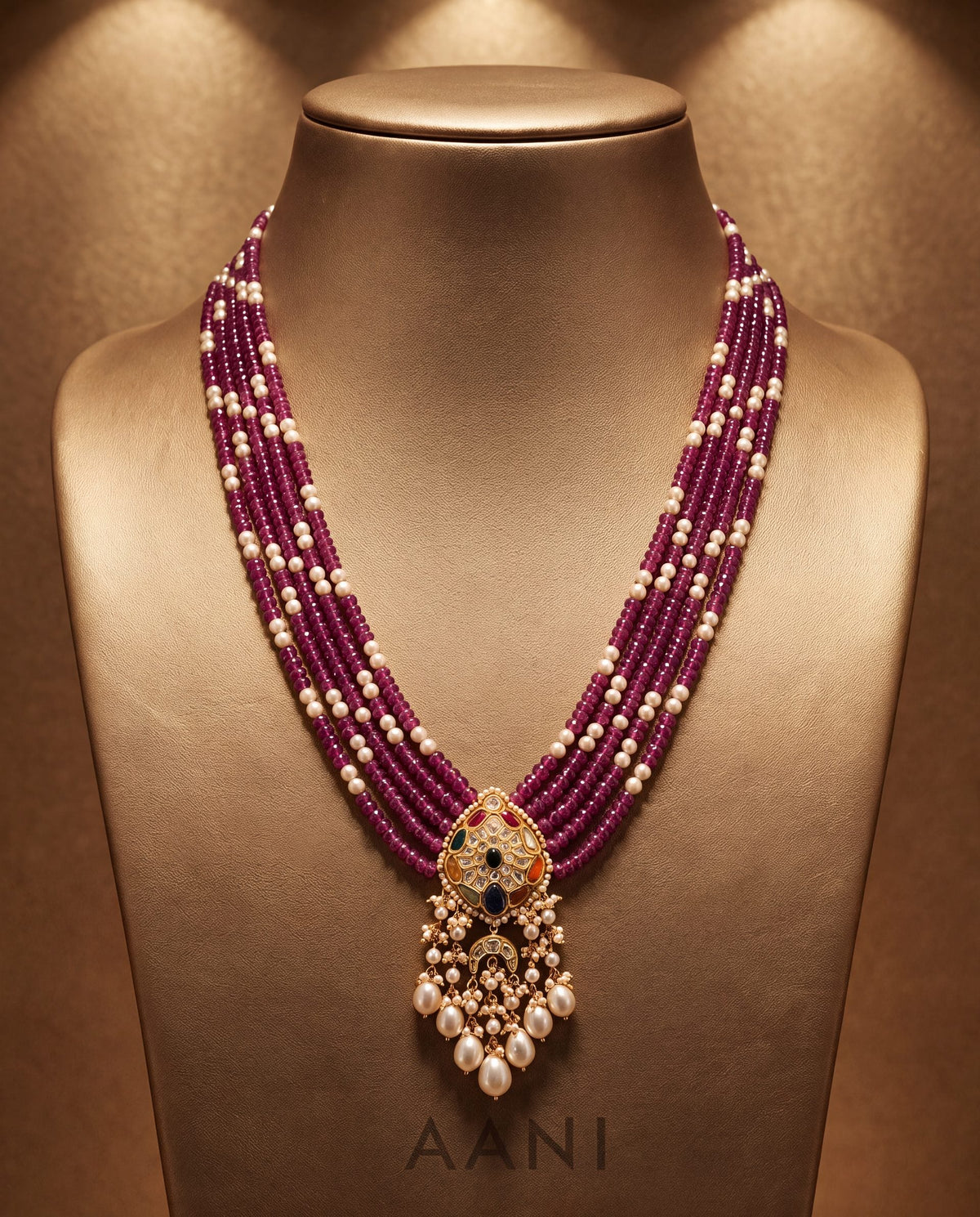 Raksha Polki Bead Pendant