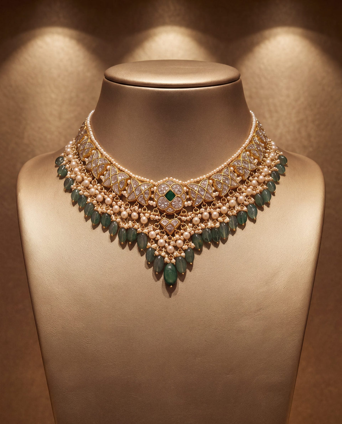 Sharika Polki Neckalce